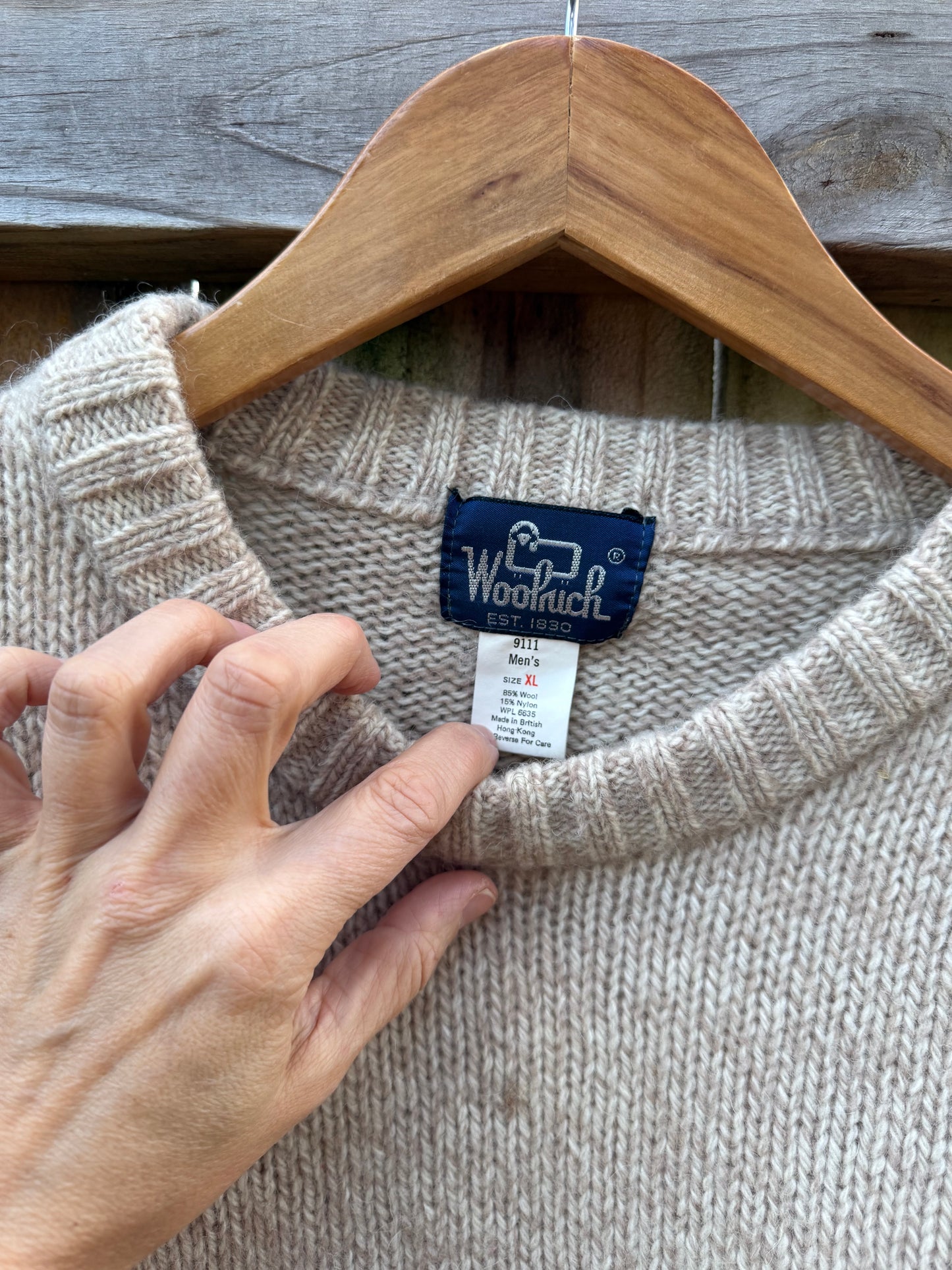 Vintage Woolrich Oatmeal Wool Crewneck Sweater