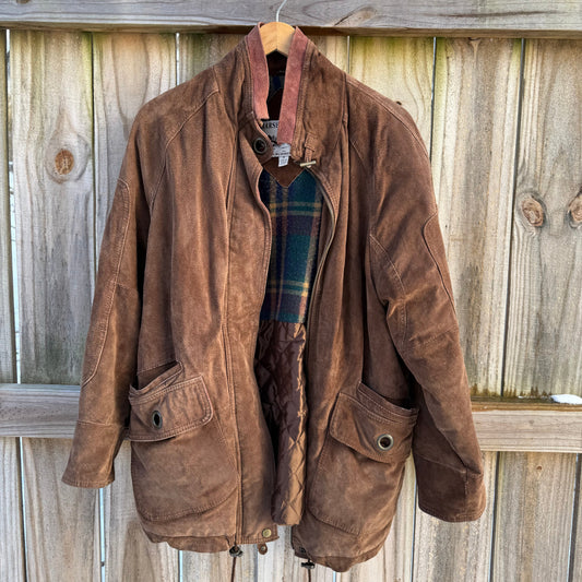 Vintage Chocolate Suede Trail Jacket