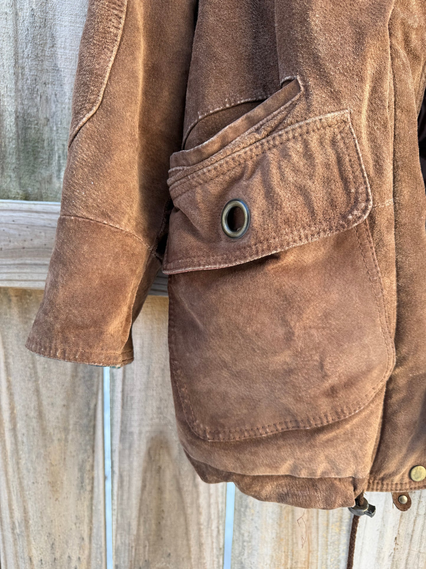 Vintage Chocolate Suede Trail Jacket