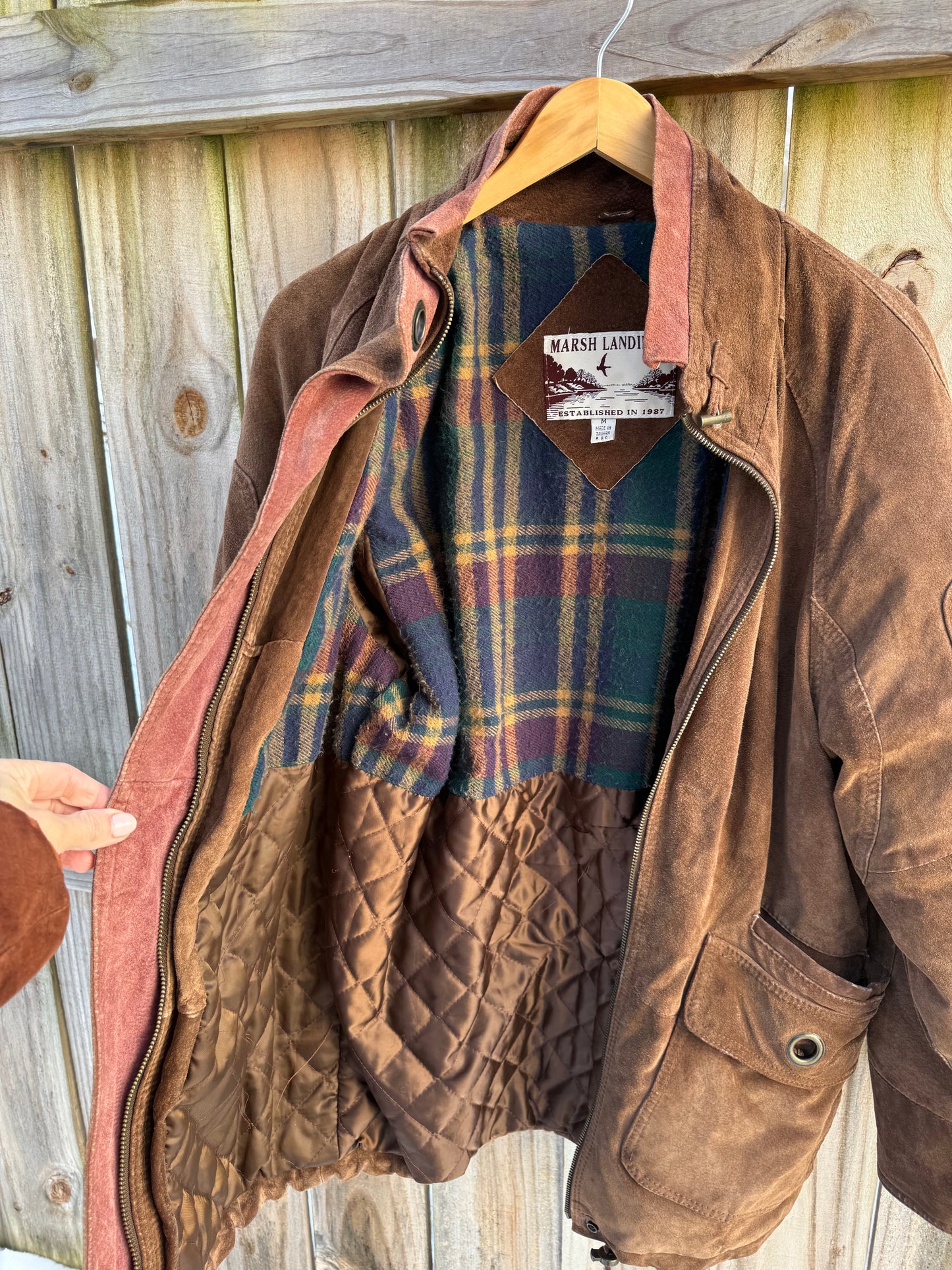 Vintage Chocolate Suede Trail Jacket
