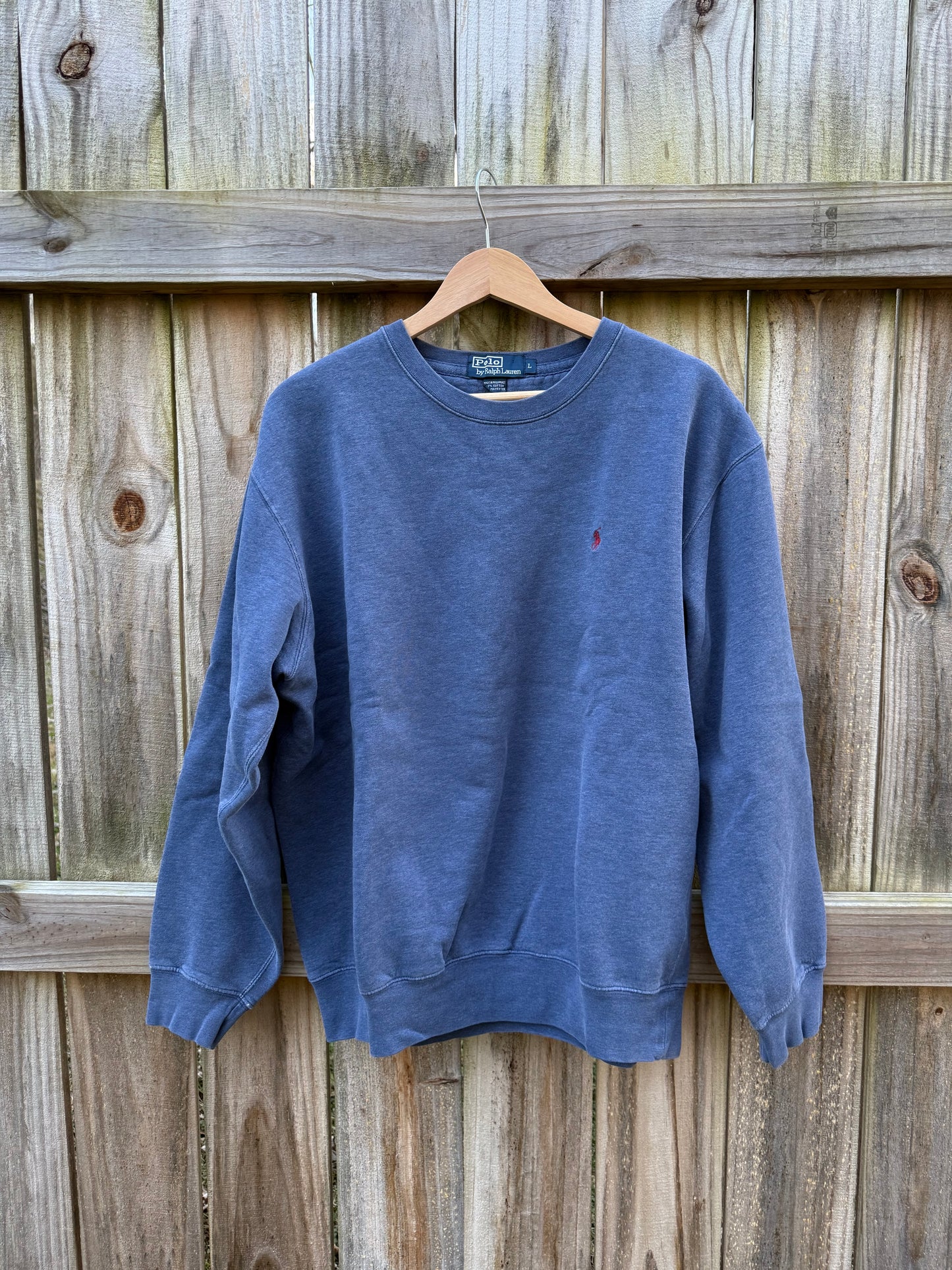 Polo Ralph Lauren Classic Crewneck Pullover Sweatshirt Blue