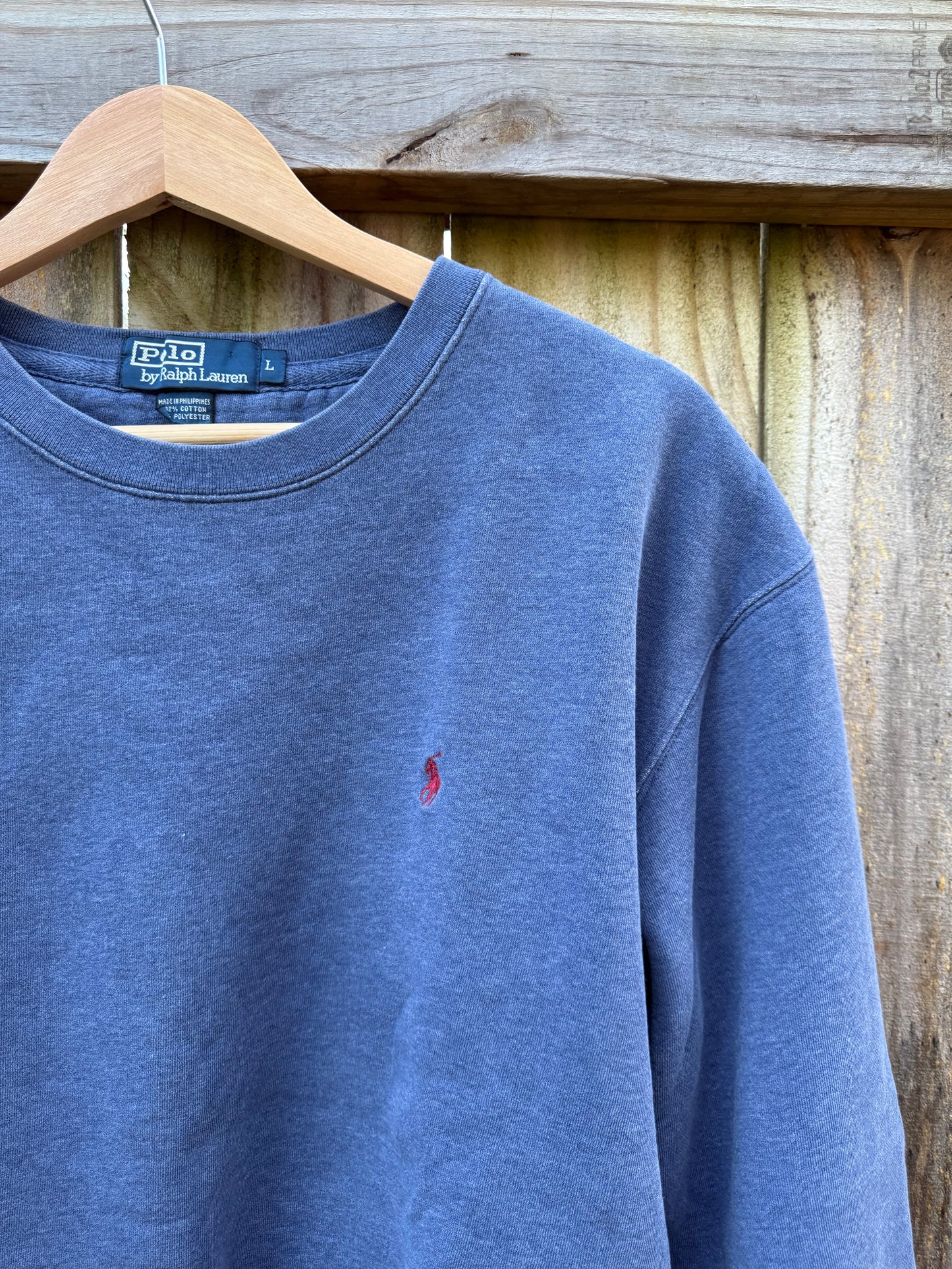 Polo Ralph Lauren Classic Crewneck Pullover Sweatshirt Blue