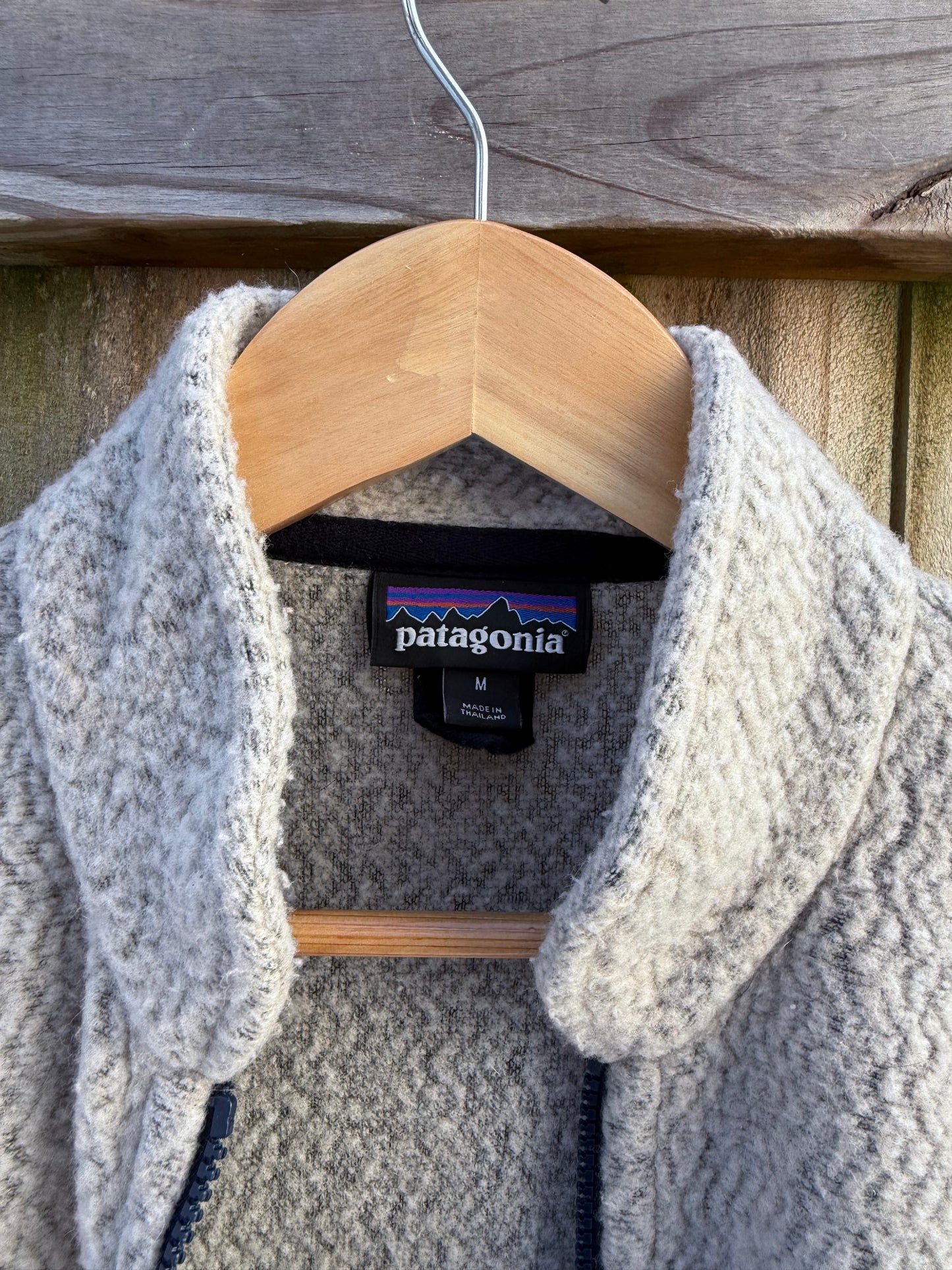 Patagonia Synchilla Fleece Jacket – Oatmeal / Navy