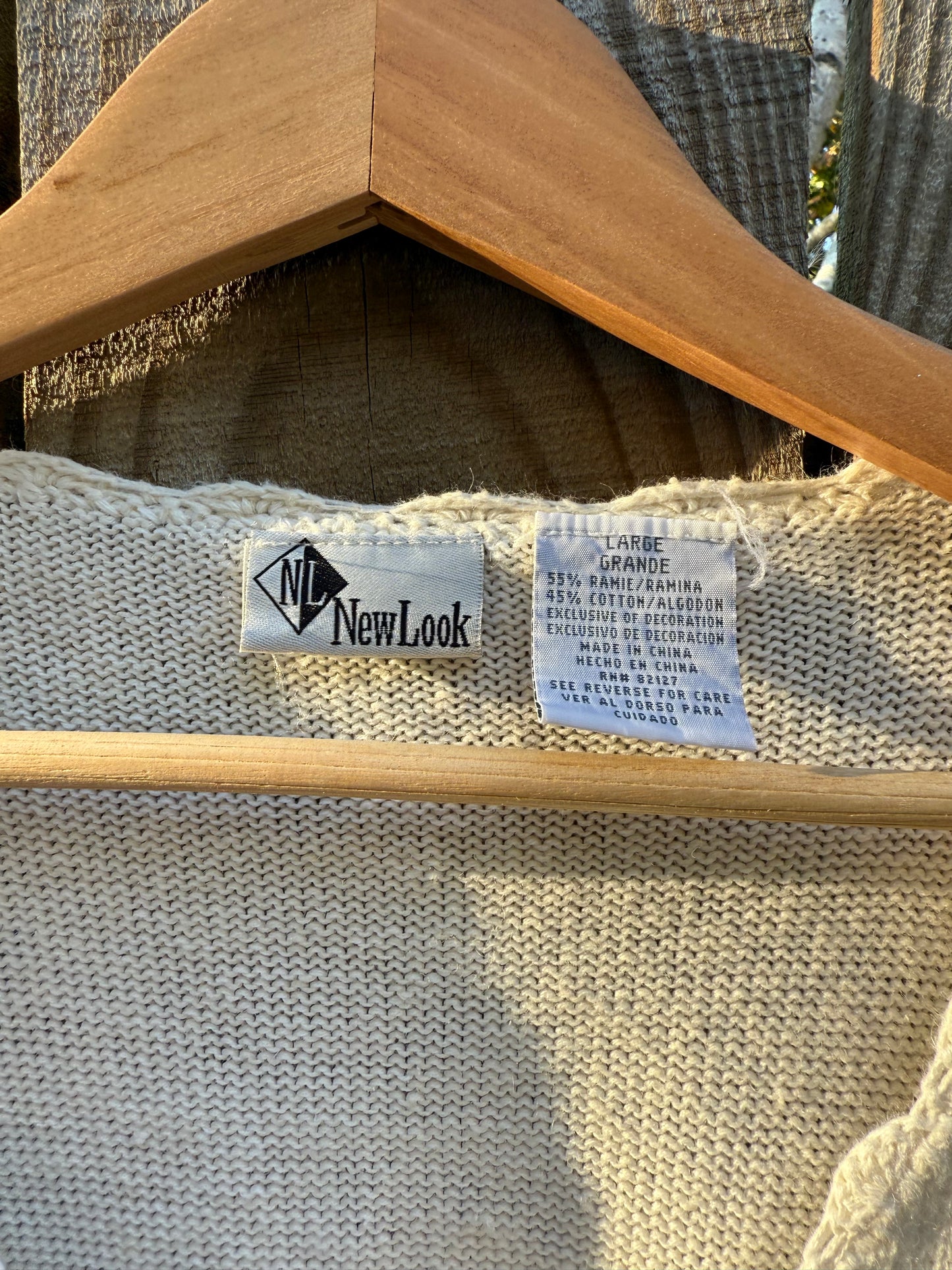 Vintage Embroidered Knit Cardigan Tee, New Look Sweater Grandma