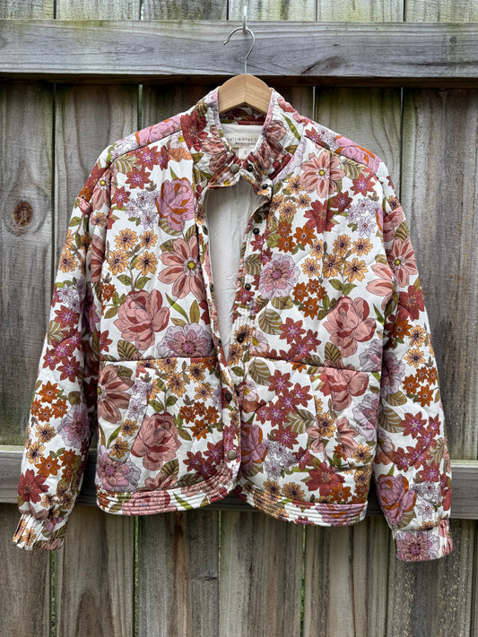 Saltwater Luxe Floral Quilted Jacket
