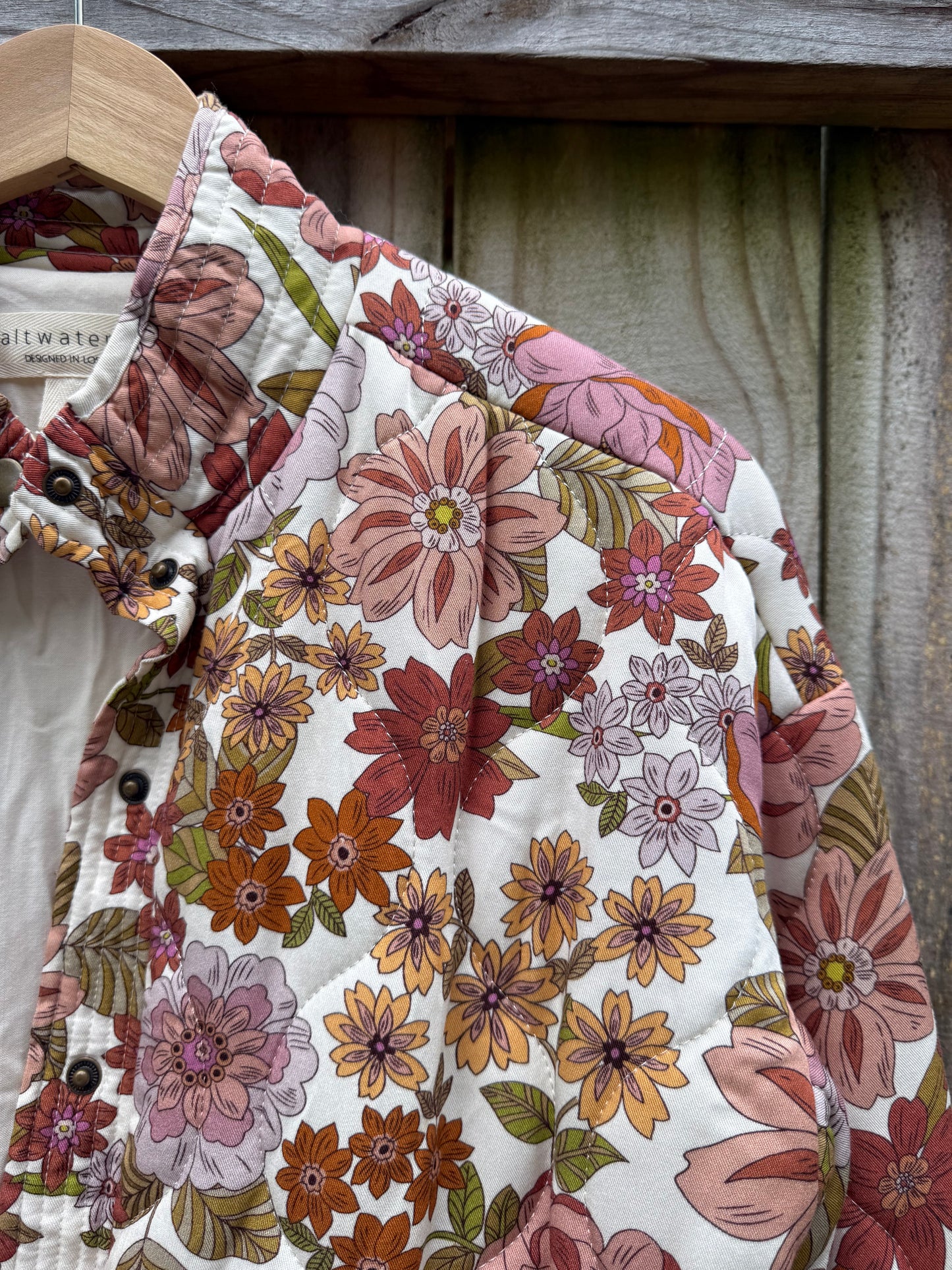 Saltwater Luxe Floral Quilted Jacket