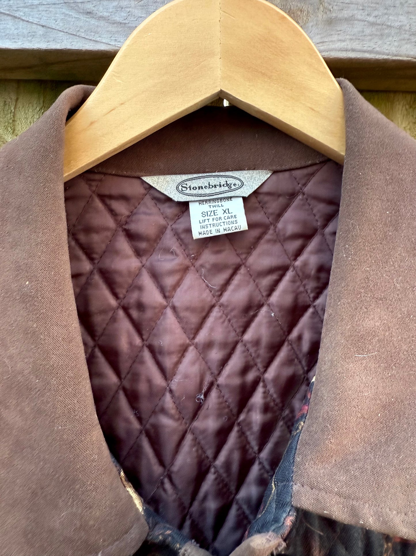 Vintage Quilted Equestrian Print Vest – Dark Brown / Black (Miu Miu-Coded)