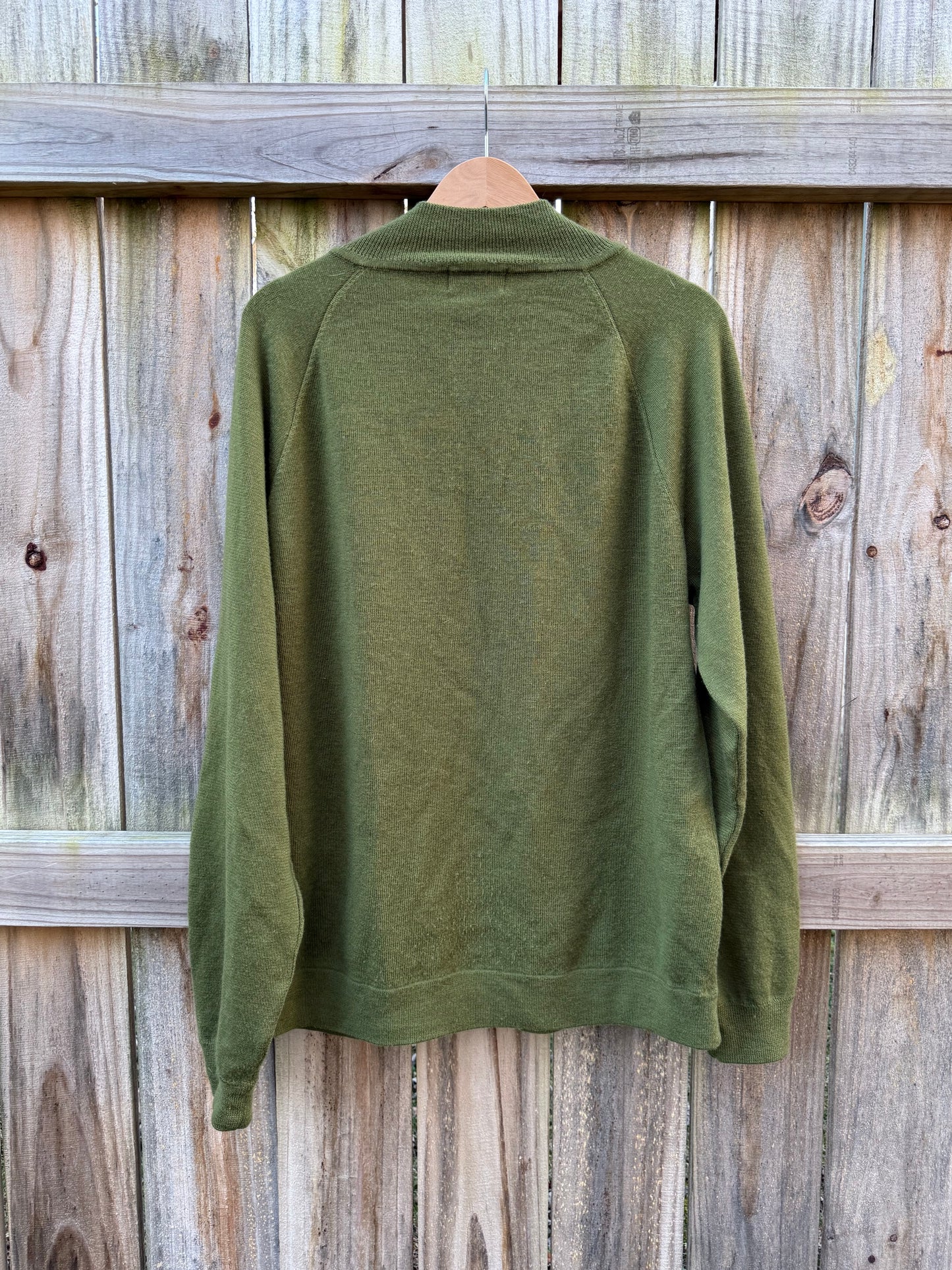 Vintage Patagonia Olive Wool Quarter-Zip