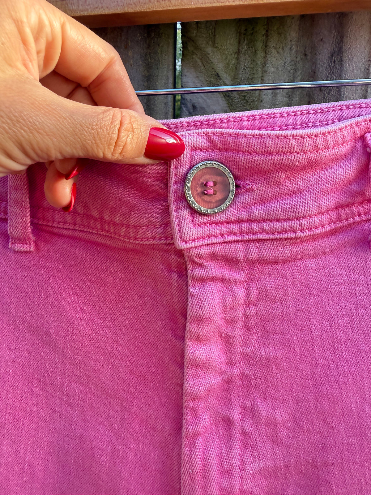 Reworked Zara Pink Wide-Leg Jeans