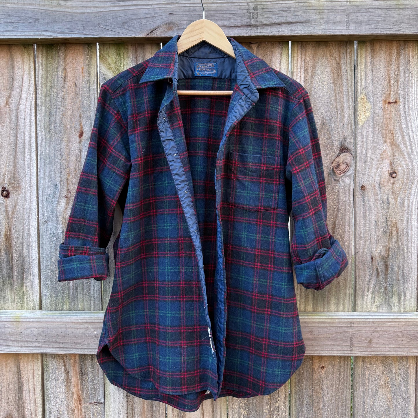 Vintage Pendleton Wool Plaid Shirt Jacket