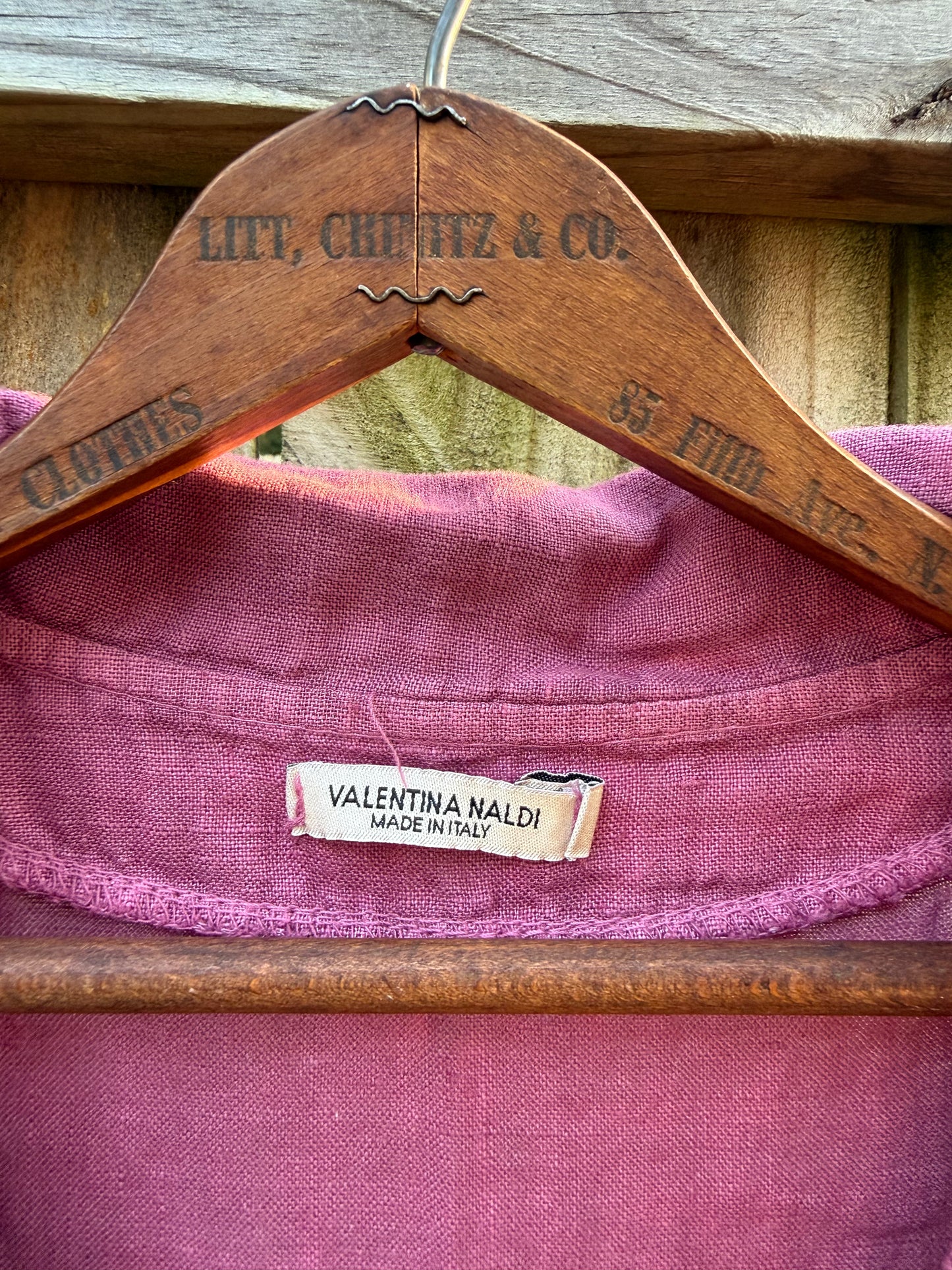 Hand-Dyed Berry Linen Maxi Dress | Italian Linen Sleeveless Column Dress