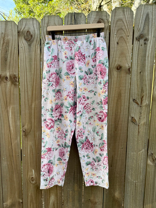 Vintage Floral Grandmacore Lounge Pants