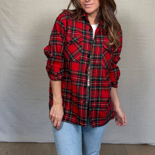 Vintage English Wool Tartan Shirt – Cord