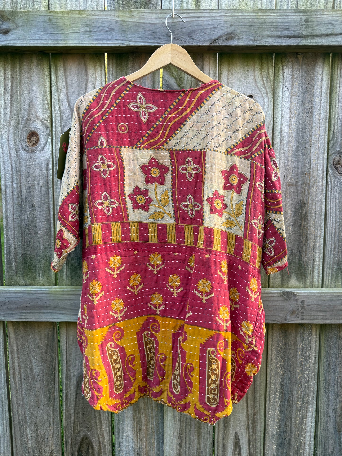 Kantha Patchwork Cotton Kimono Jacket