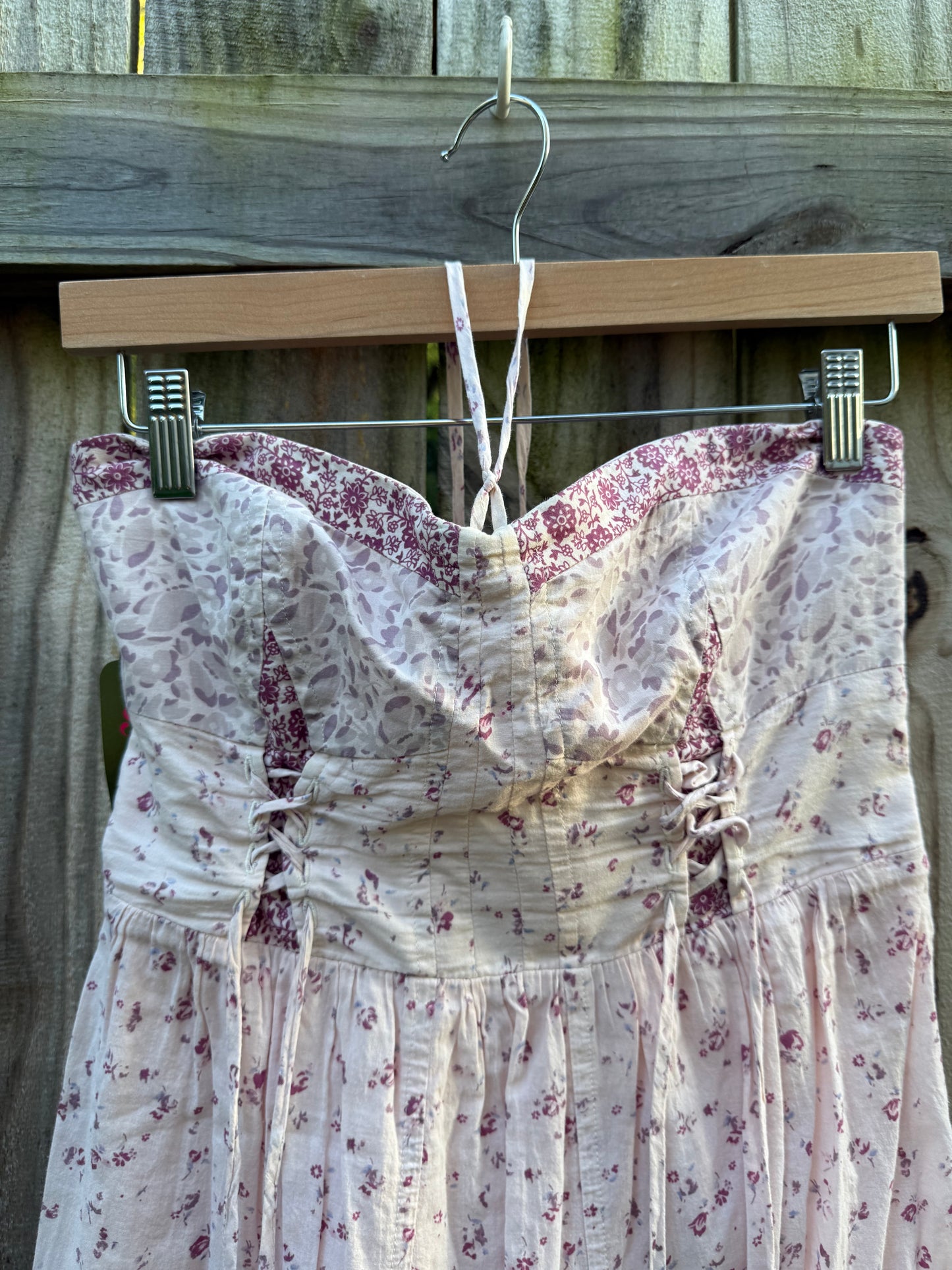 Sunday Honey Hand-Dyed Cotton Corset Sundress