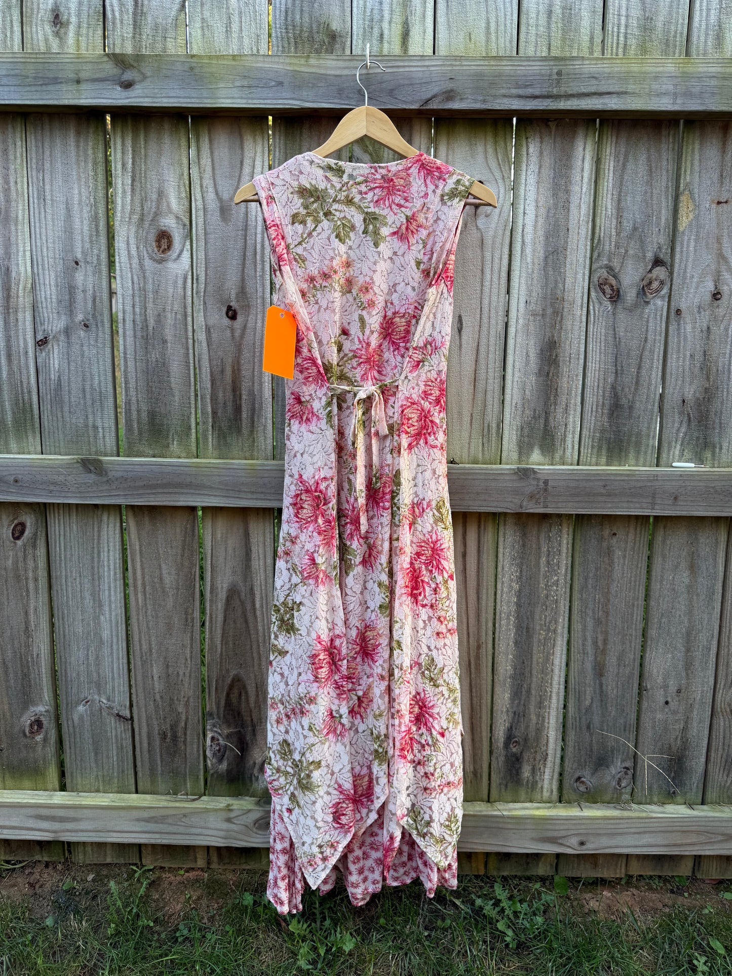 Y2K Lola P. Floral Lace Layered Maxi Dress