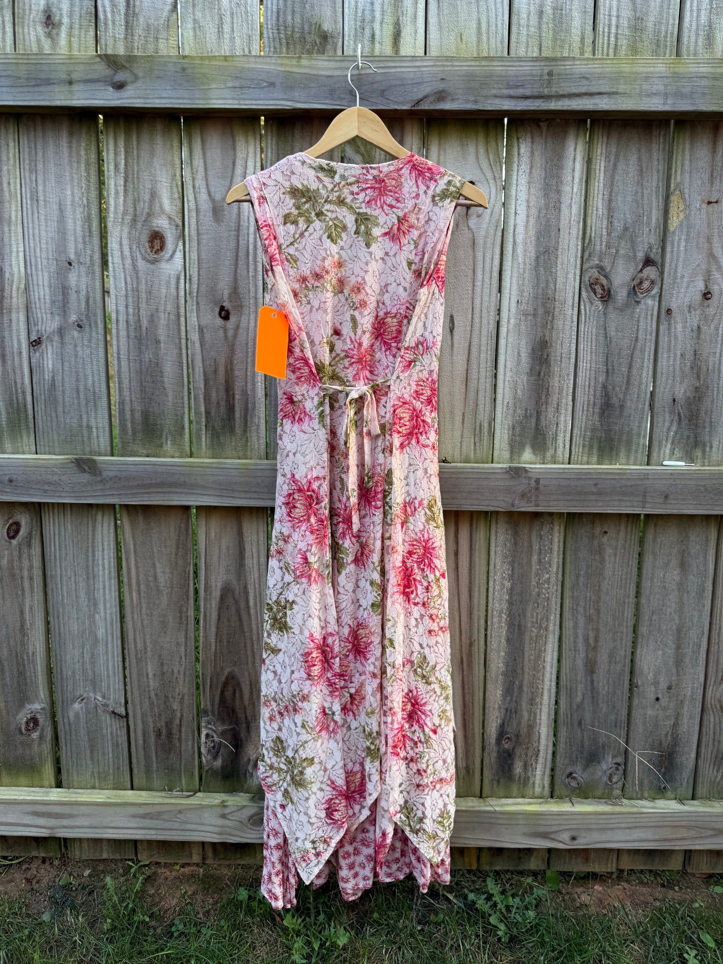 Y2K Lola P. Floral Lace Layered Maxi Dress