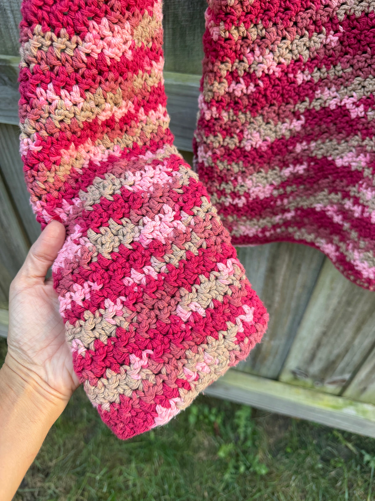 Vintage Hand-Crocheted Cotton Cowl Neck Sweater