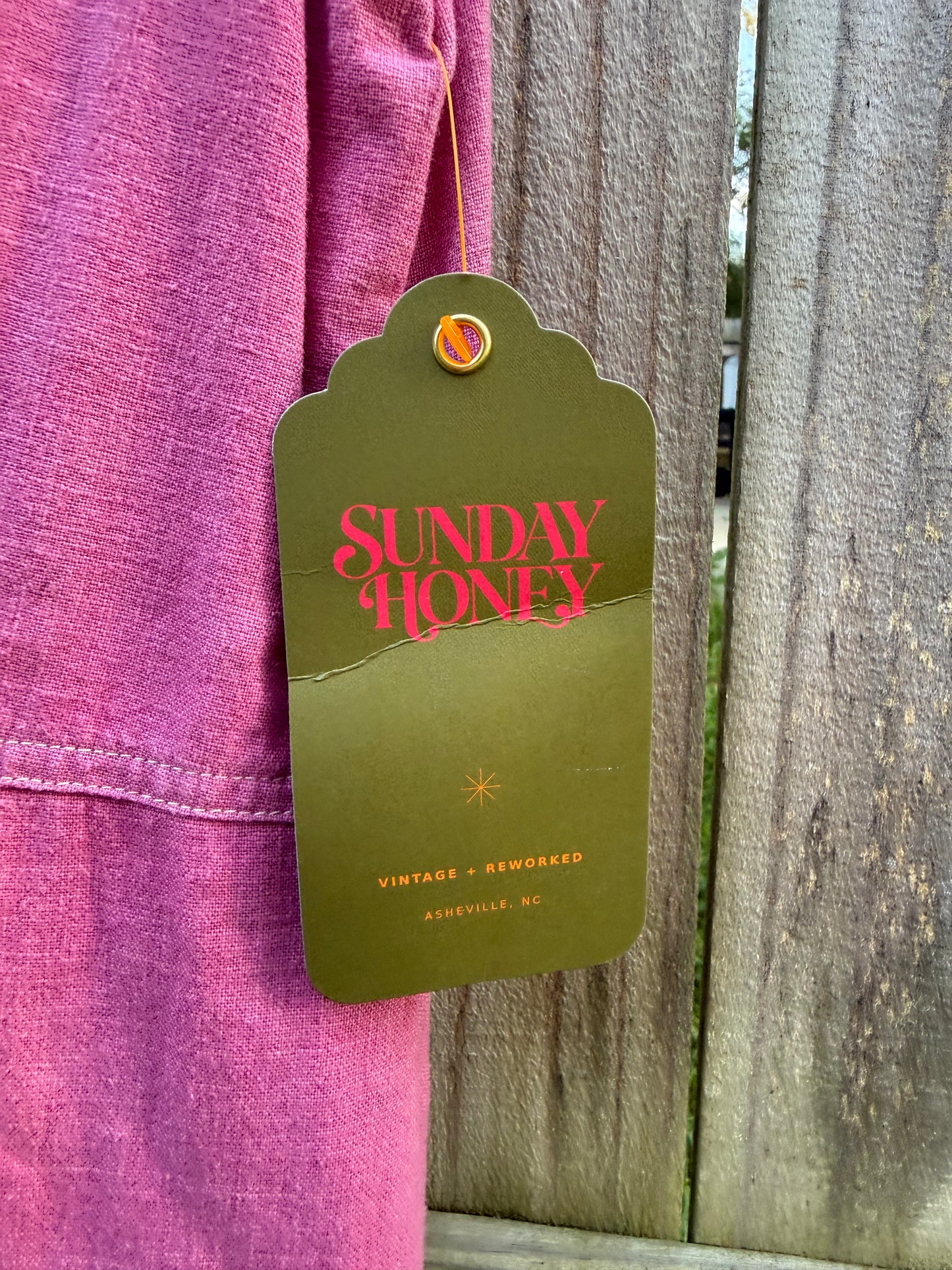 Sunday Honey Hand-Dyed Raspberry Linen Maxi Dress