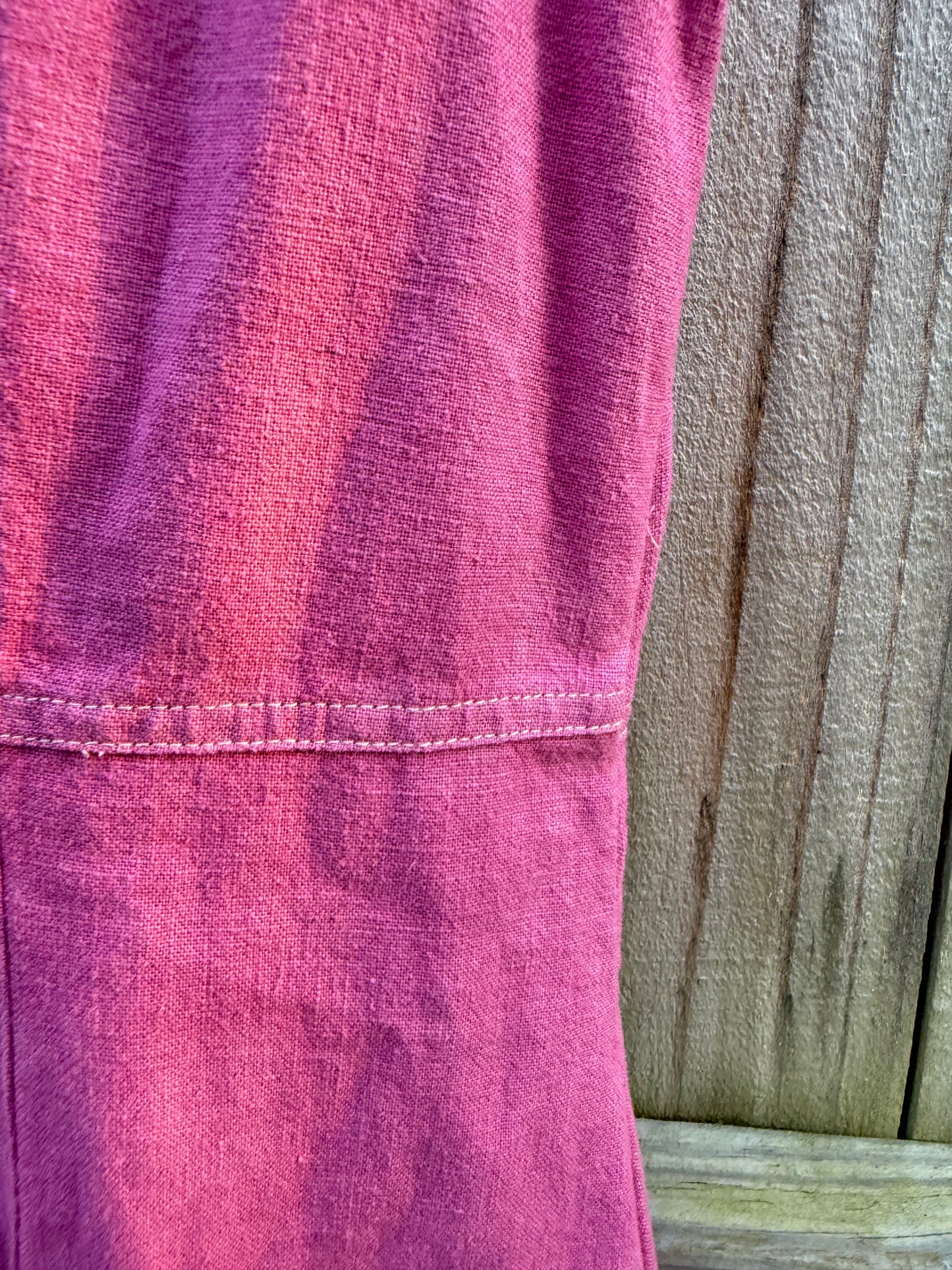 Sunday Honey Hand-Dyed Raspberry Linen Maxi Dress