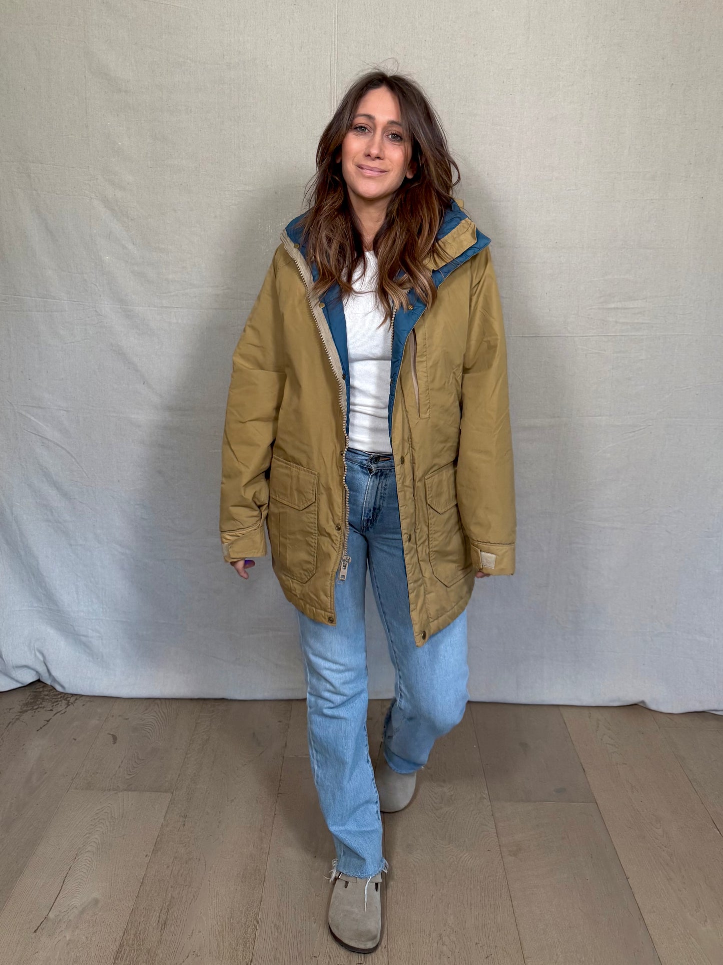 Vintage Woolrich Tan Gore-Tex Parka Coat