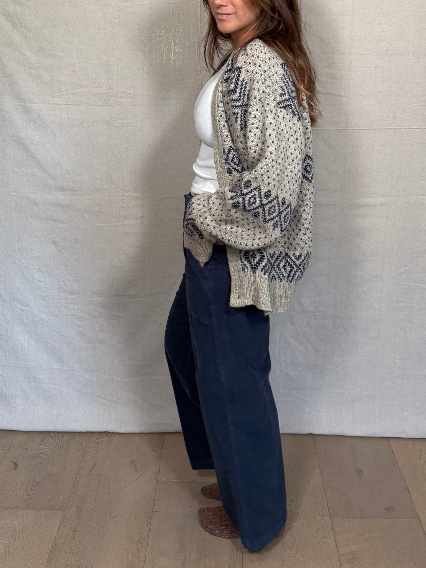 Vintage Wool American Eagle Patterned Cardigan