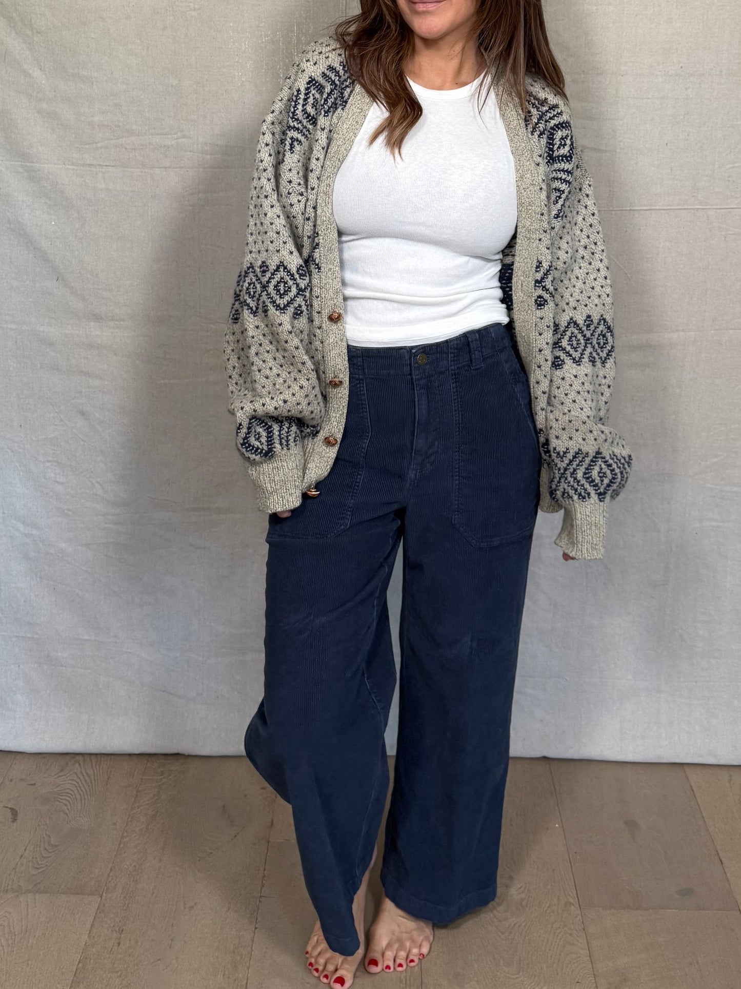 Vintage Wool American Eagle Patterned Cardigan