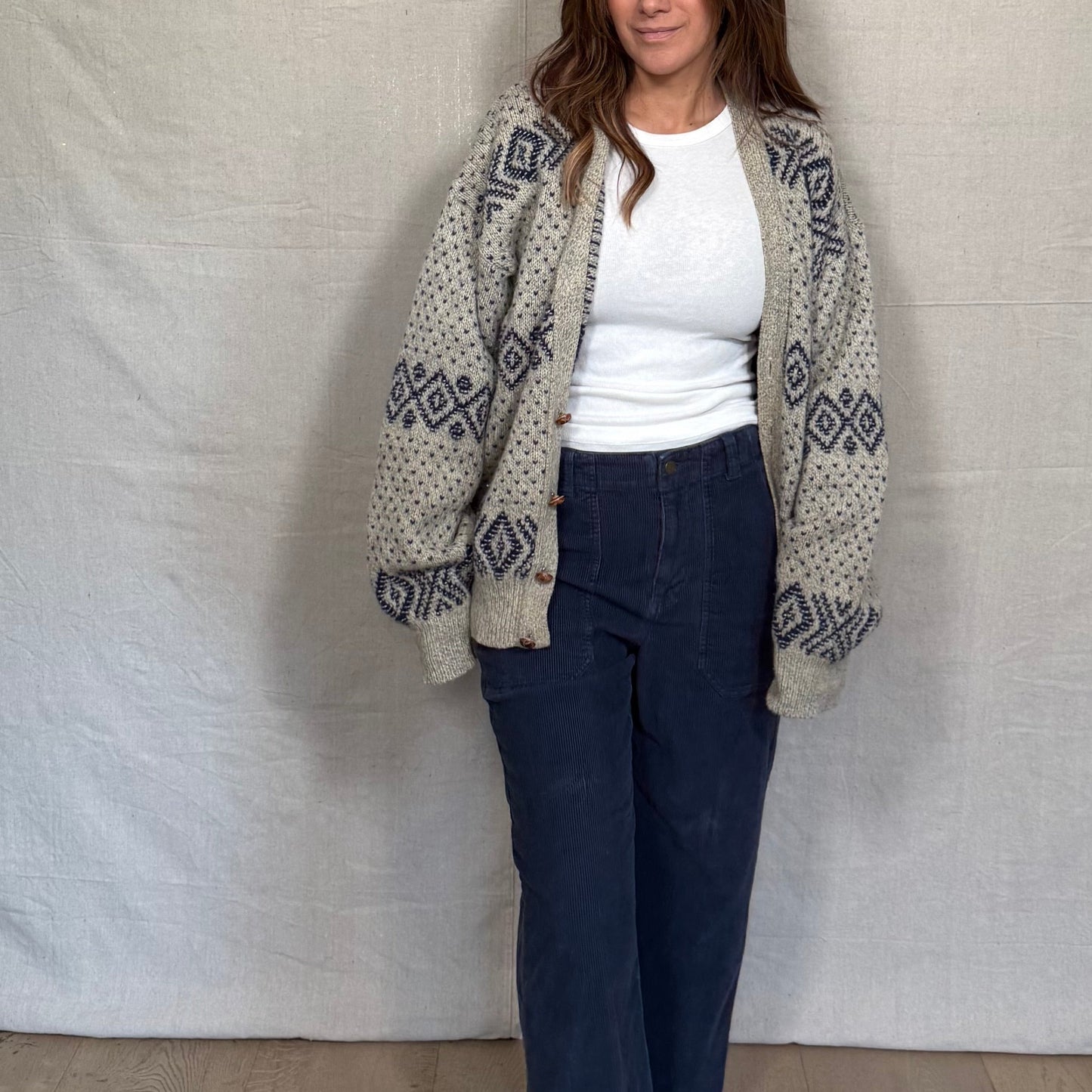 Vintage Wool American Eagle Patterned Cardigan