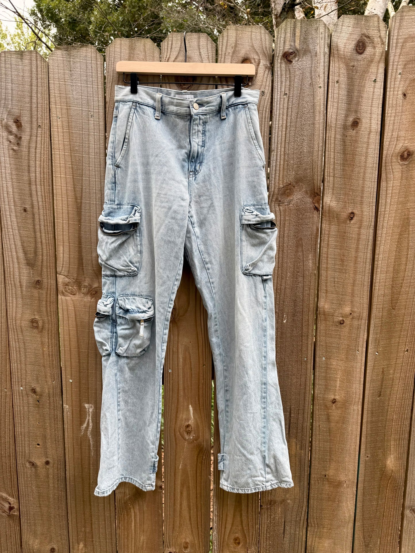 Pistola Light Wash Cargo Jeans