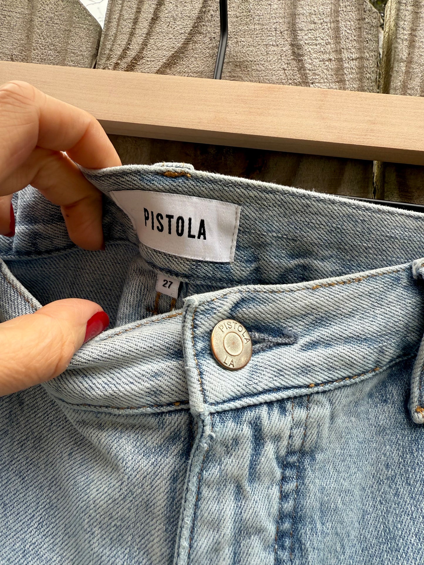 Pistola Light Wash Cargo Jeans