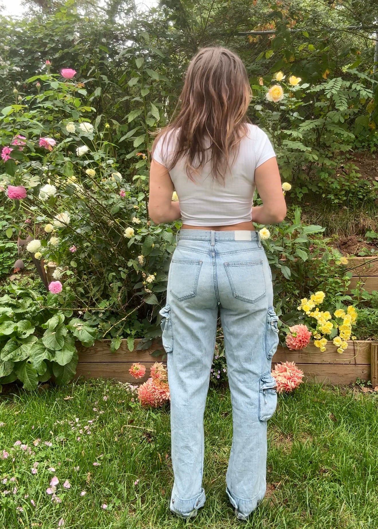 Pistola Light Wash Cargo Jeans