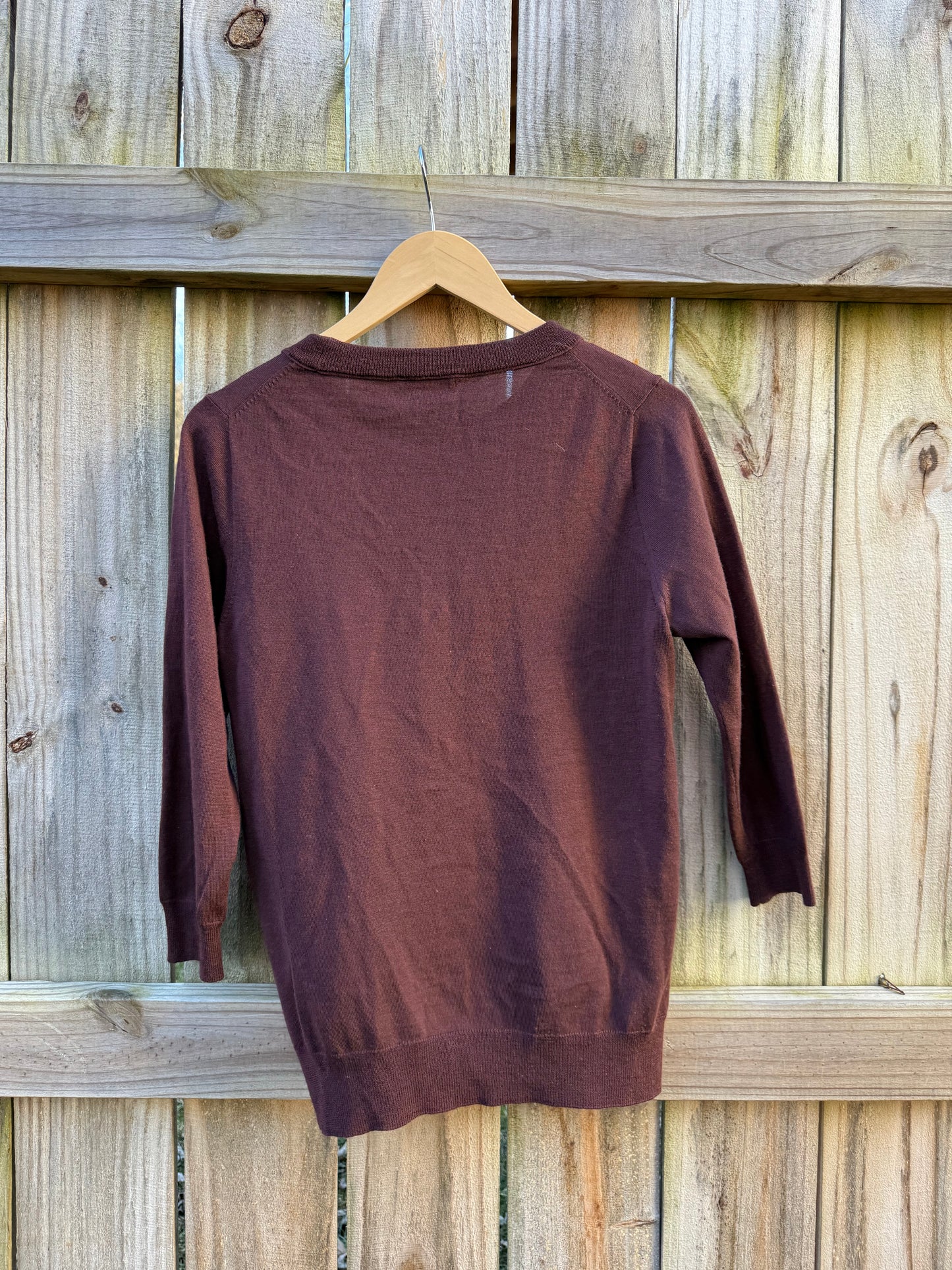 J.Crew Merino Wool Crewneck Sweater – Burgundy