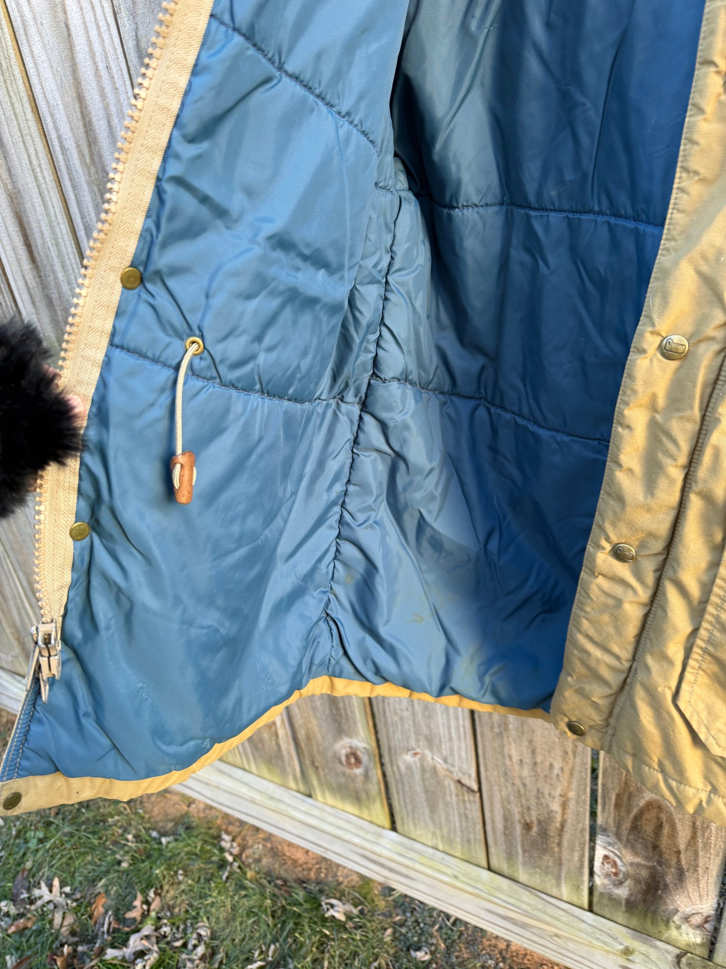 Vintage Woolrich Tan Gore-Tex Parka Coat