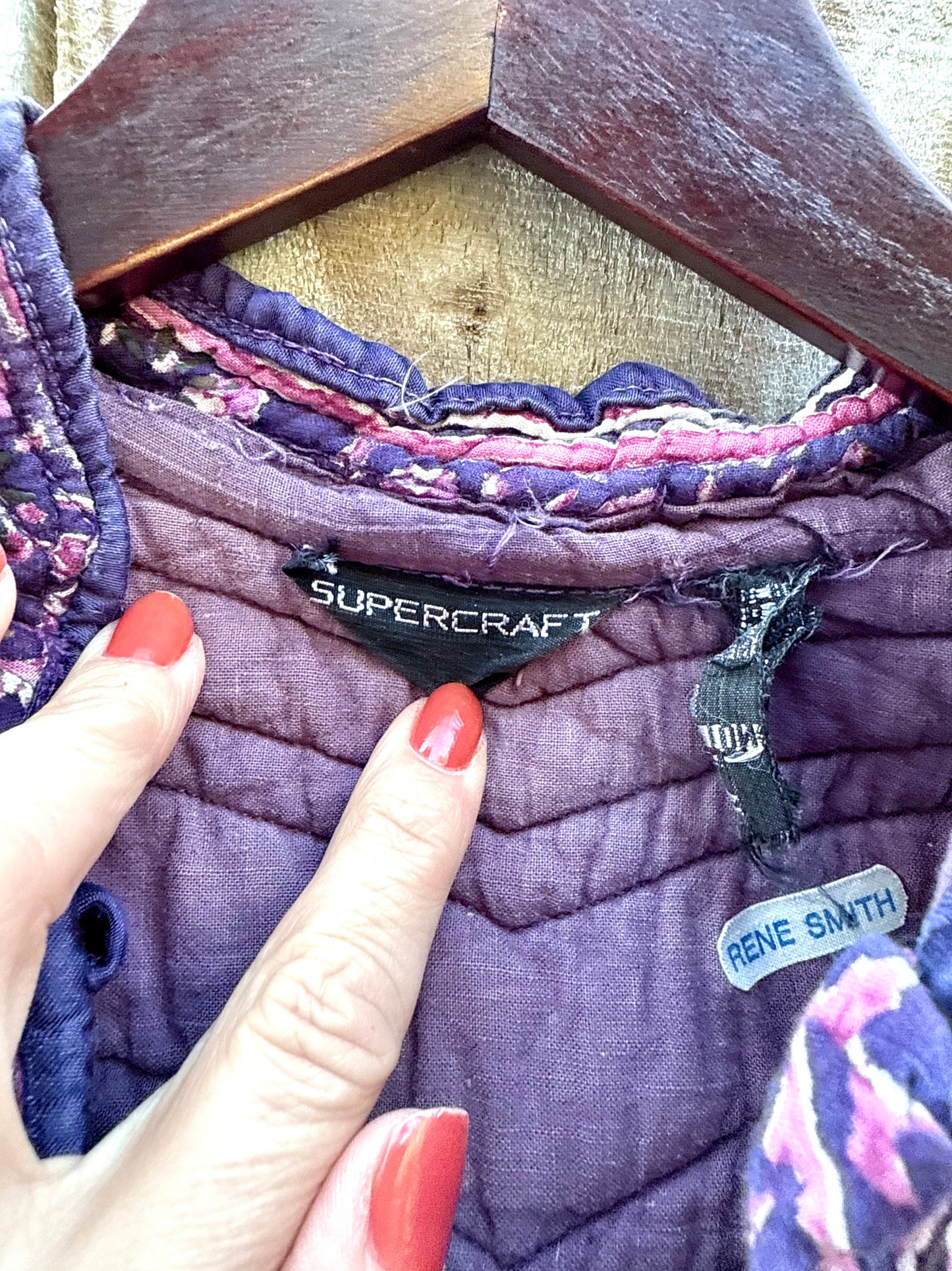 True 1970s Blockprint Made In India Cotton Dress — Authentic Vintage Spell Energy (Size S)