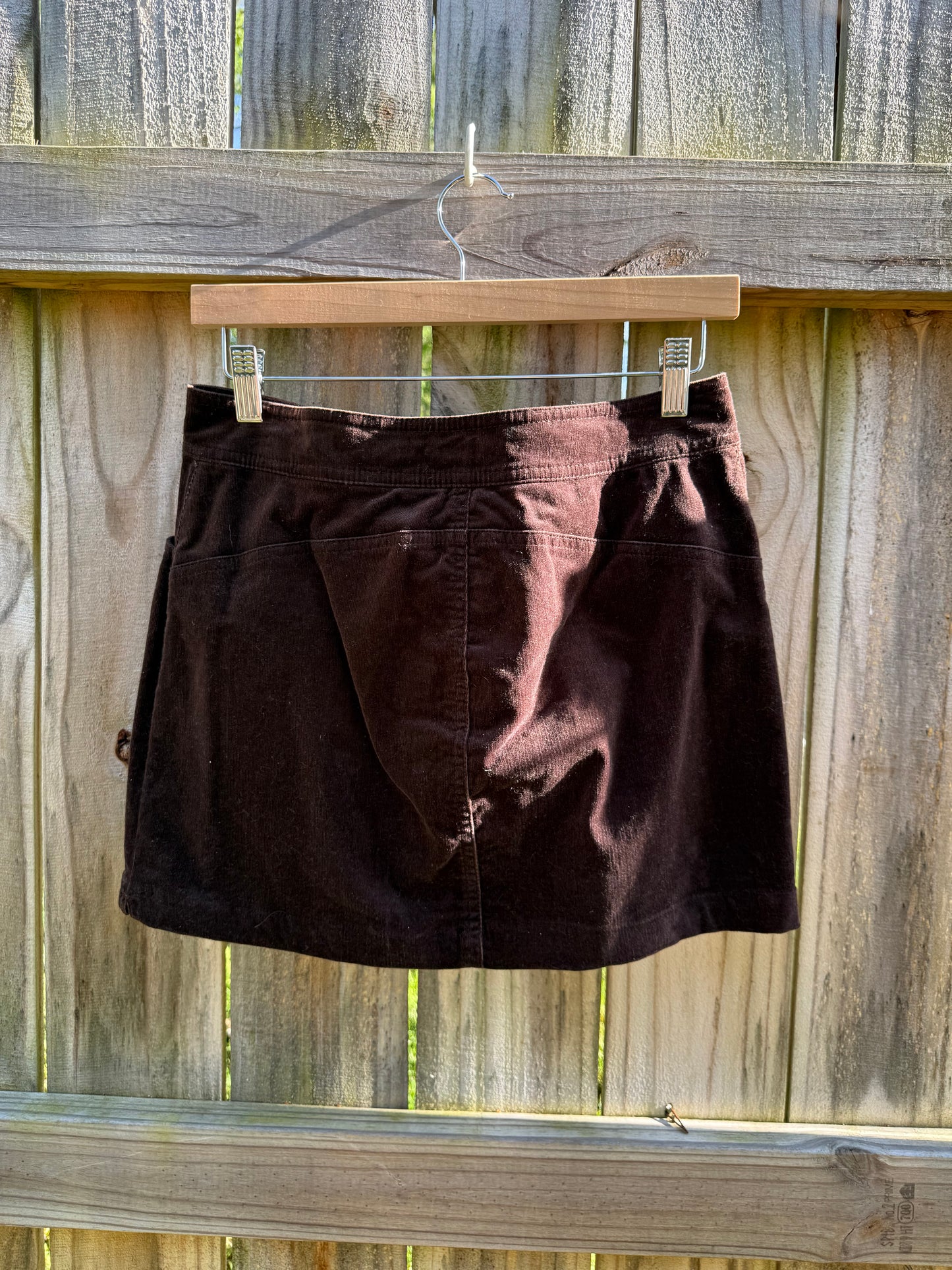 J.Crew Chocolate Cord Mini Skirt