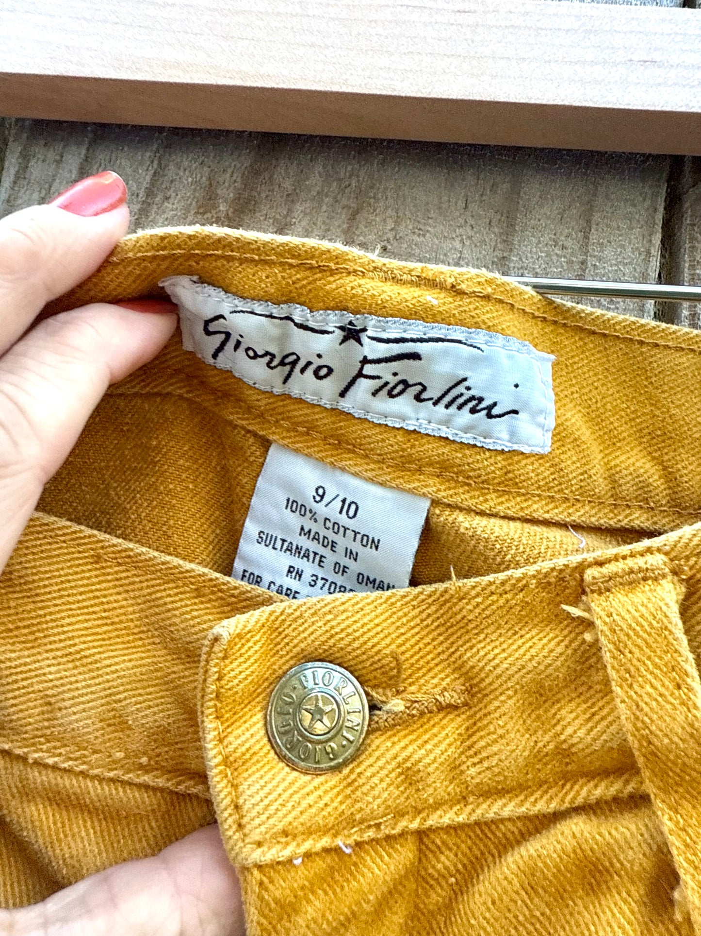 Ochre 90s High-Waist Jeans — Vintage Giorgio Fiorlini Cotton Denim