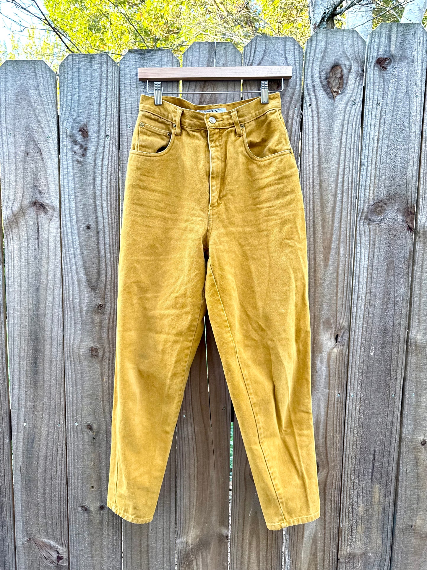 Ochre 90s High-Waist Jeans — Vintage Giorgio Fiorlini Cotton Denim