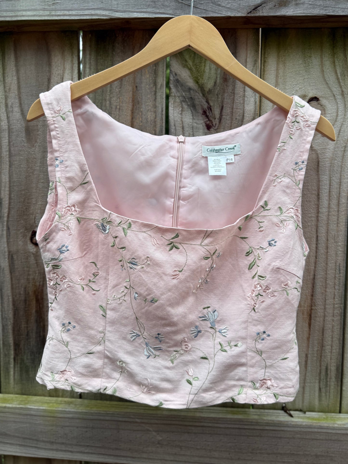 Sunday Honey Original Embroidered Linen Two Piece Set | One of One