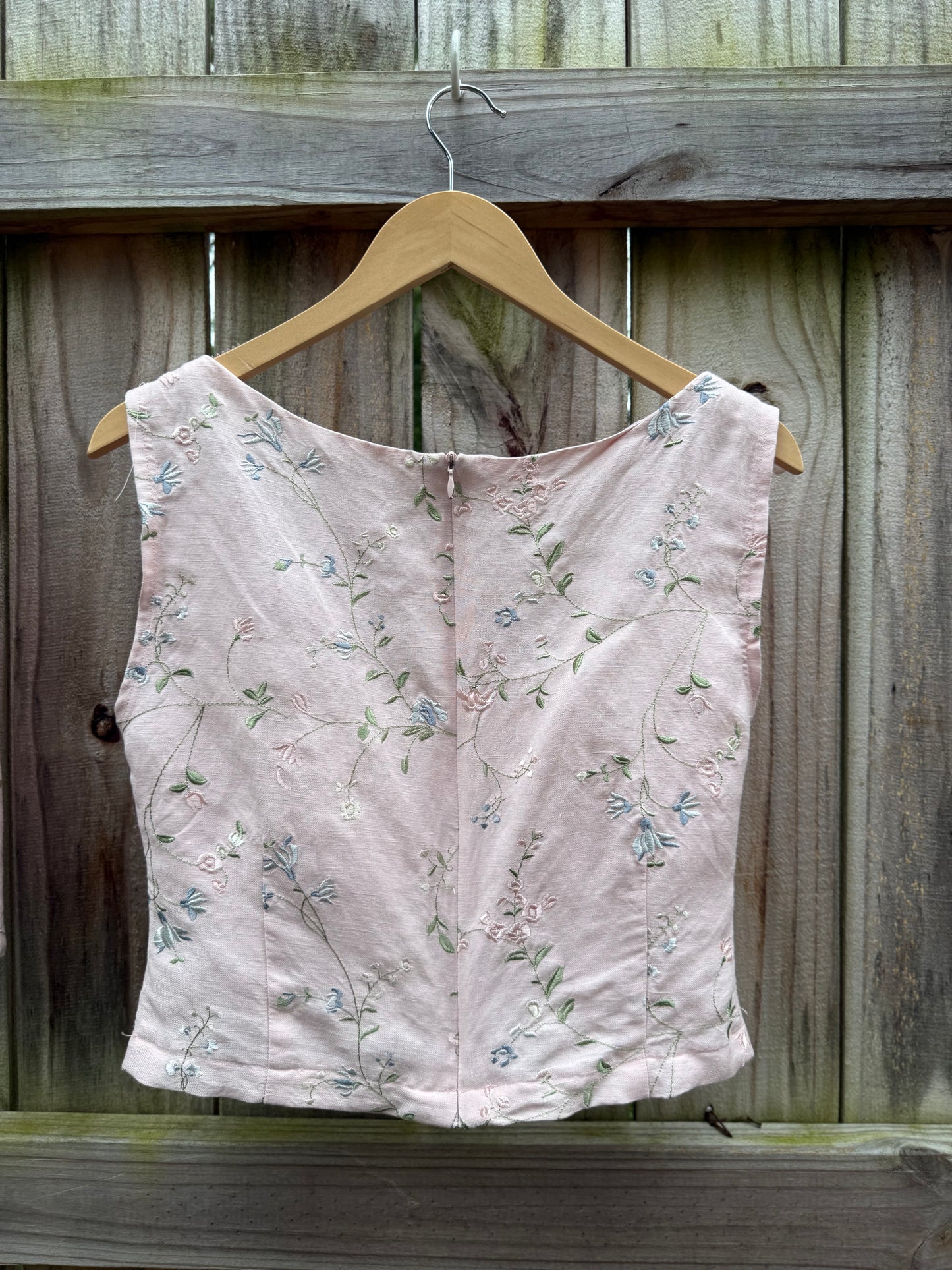 Sunday Honey Original Embroidered Linen Two Piece Set | One of One