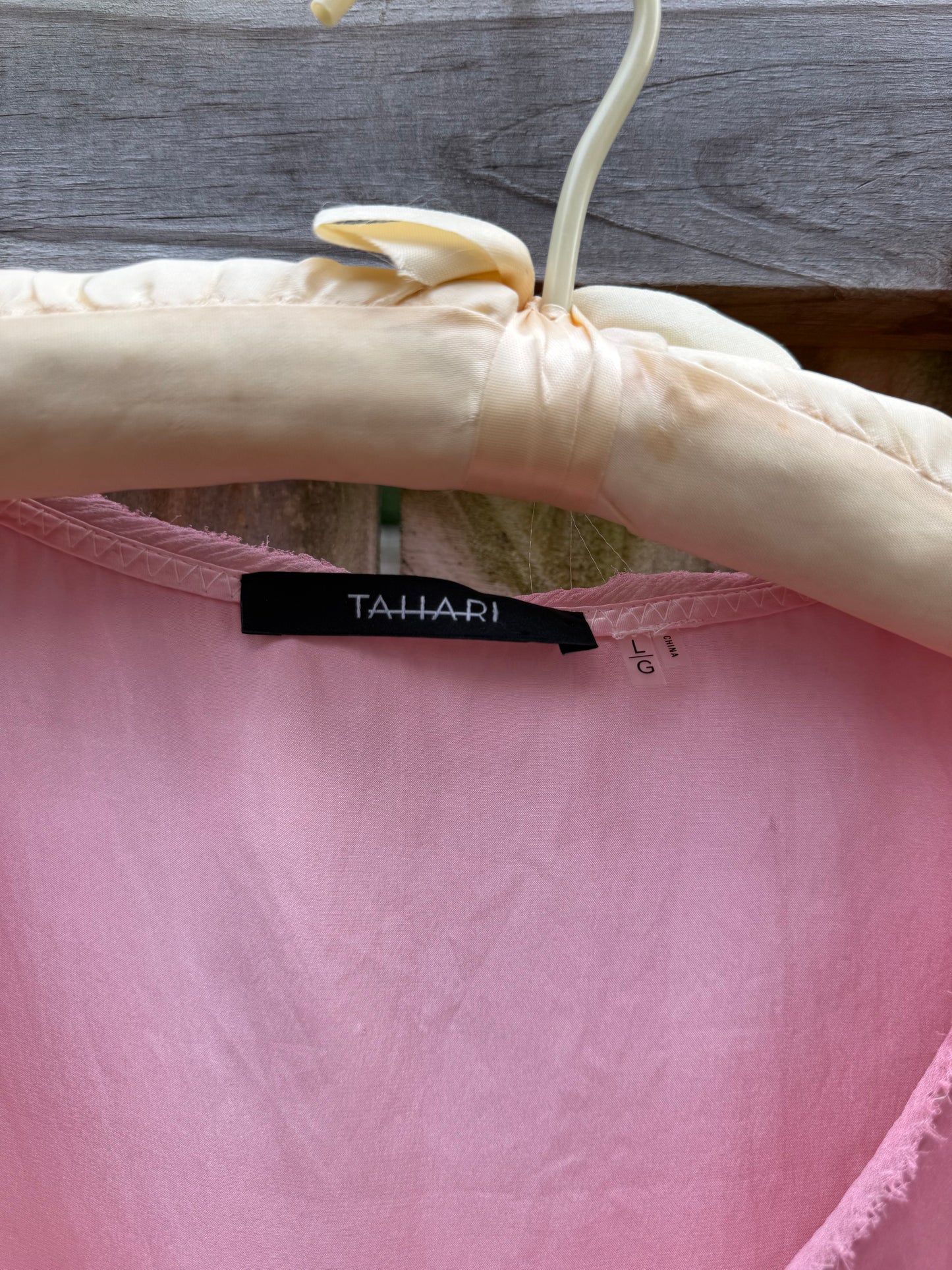 Vintage Hand Dyed Blush Silk Tee | Tahari