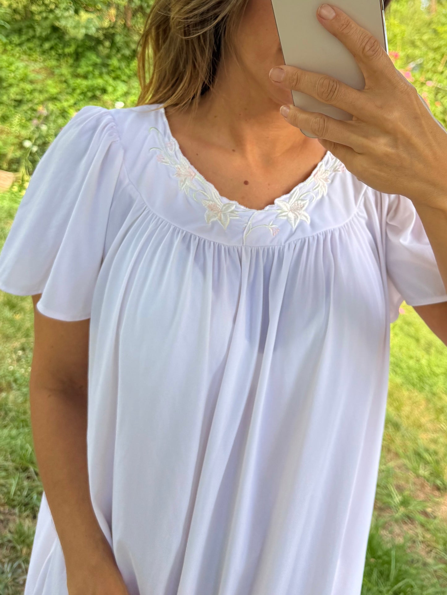 Vintage Miss Elaine Embroidered House Dress
