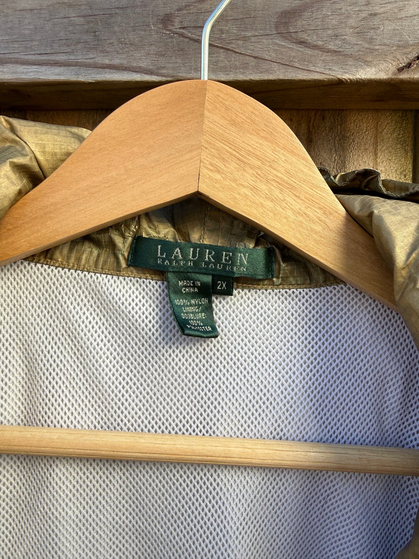 Vintage Lauren Ralph Lauren Metallic Windbreaker