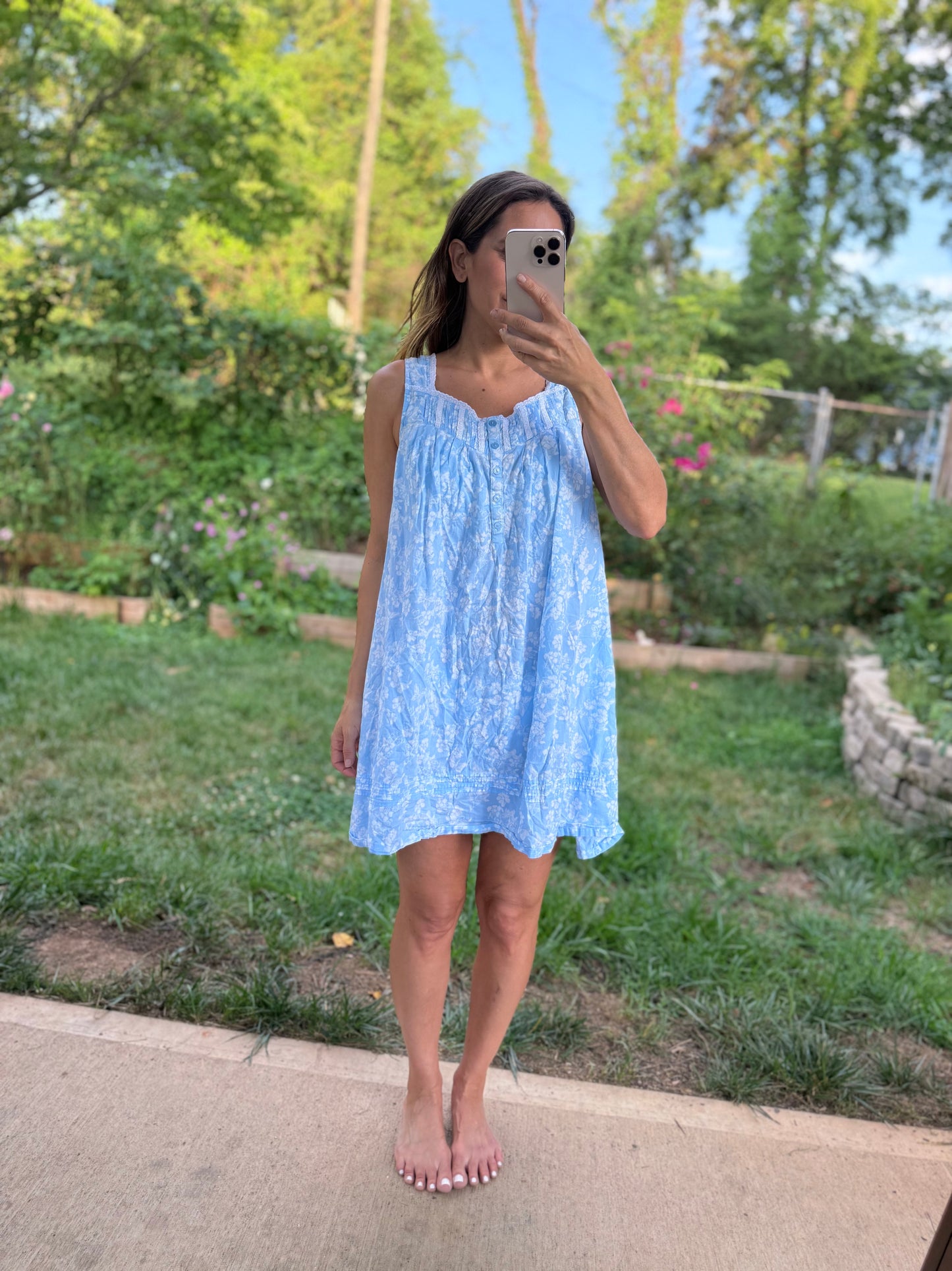 Croft & Barrow Soft Washed Cotton Floral House Dress