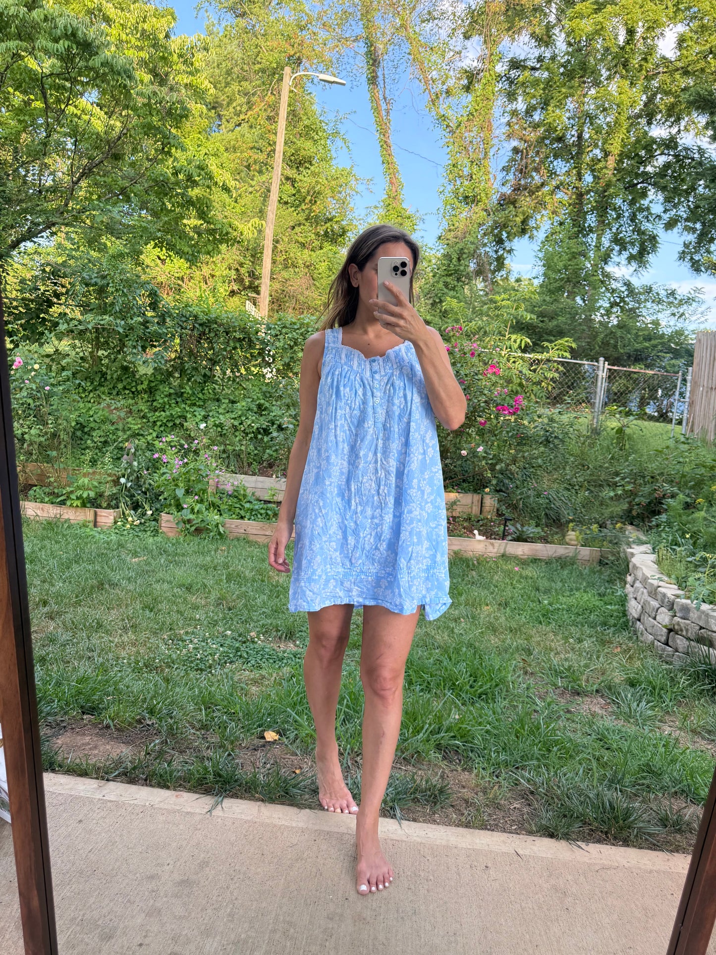 Croft & Barrow Soft Washed Cotton Floral House Dress