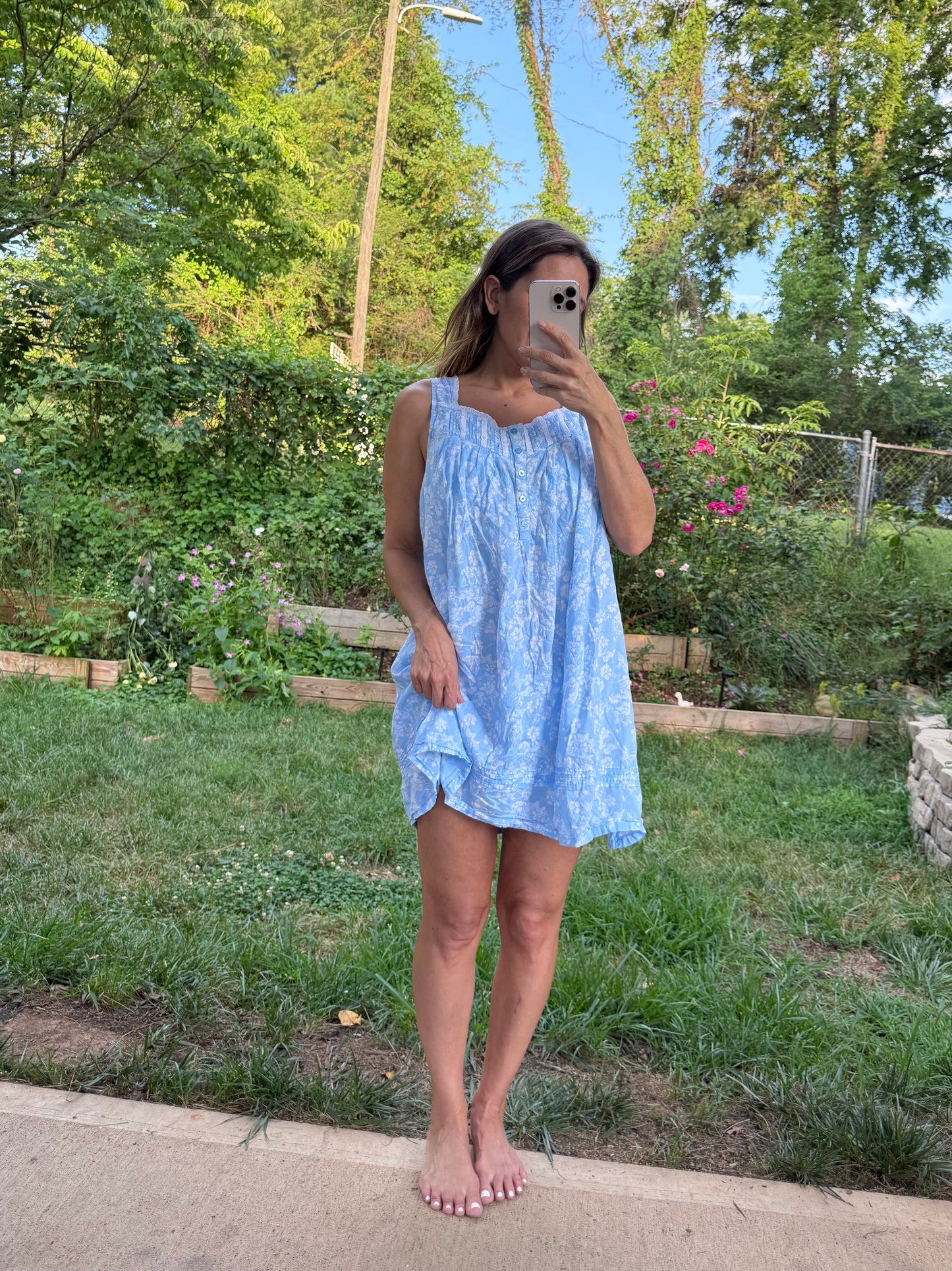 Croft & Barrow Soft Washed Cotton Floral House Dress