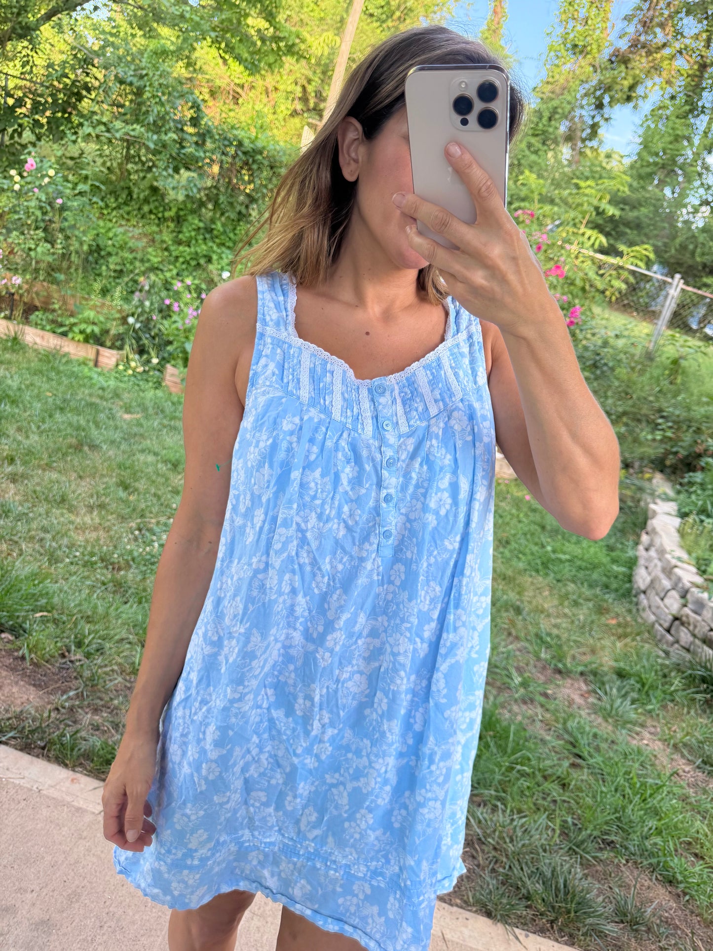 Croft & Barrow Soft Washed Cotton Floral House Dress