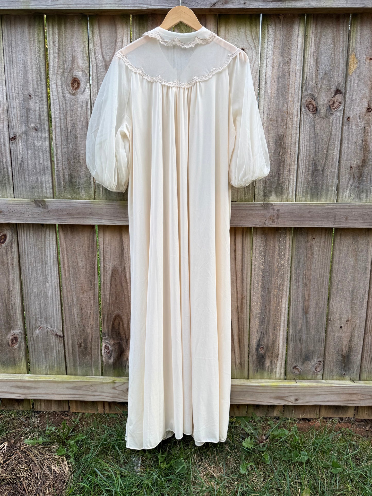 Vintage Sheer Embroidered Nightgown |  Coquette
