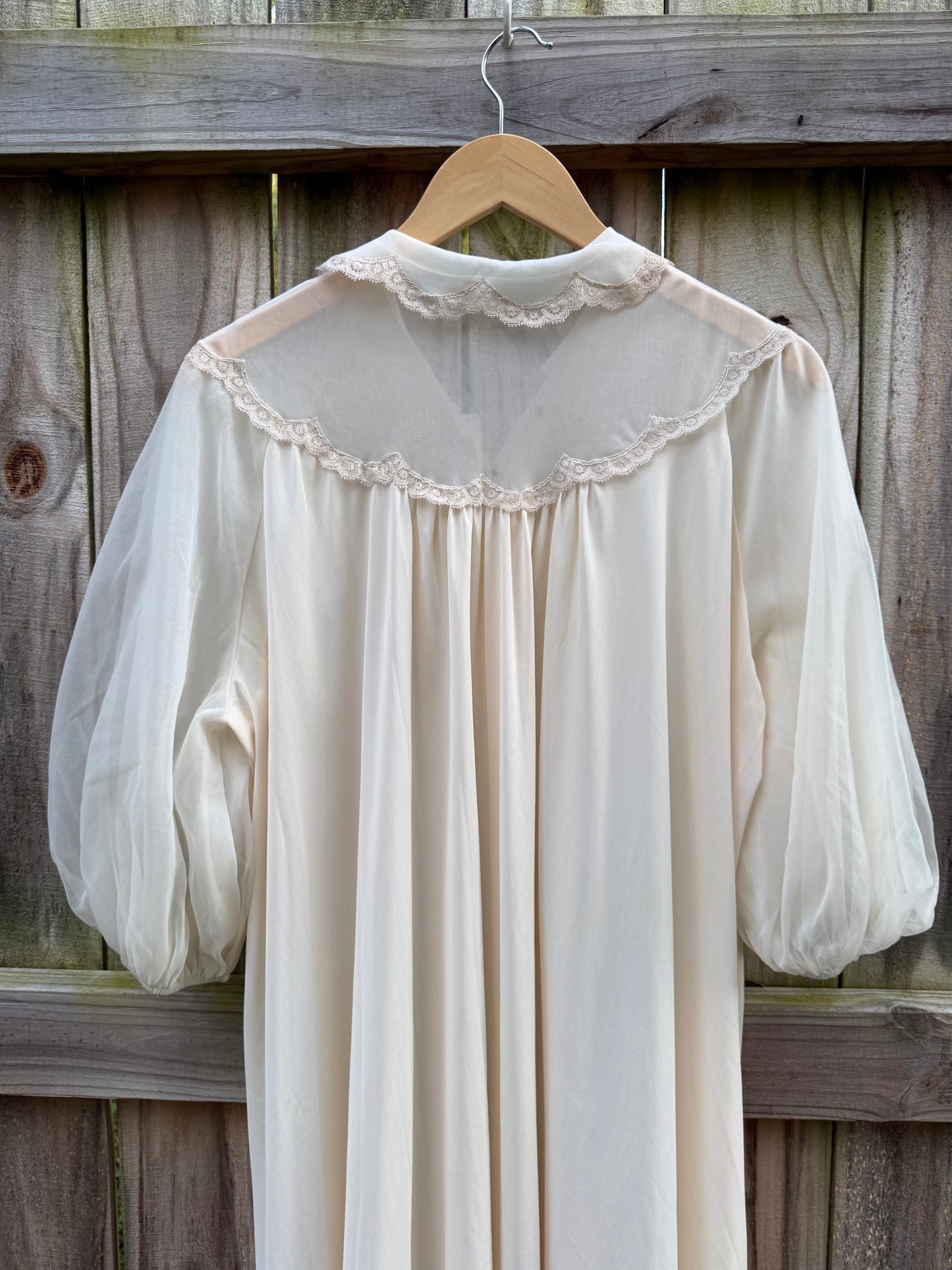 Vintage Sheer Embroidered Nightgown |  Coquette