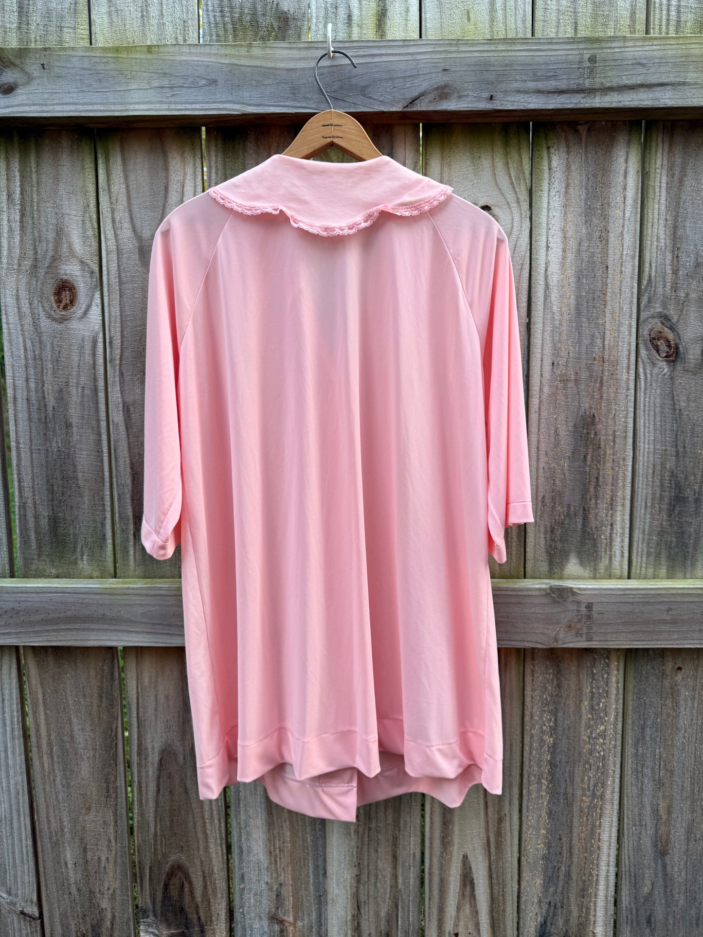 Vintage Blush Pink Chiffon House Dress
