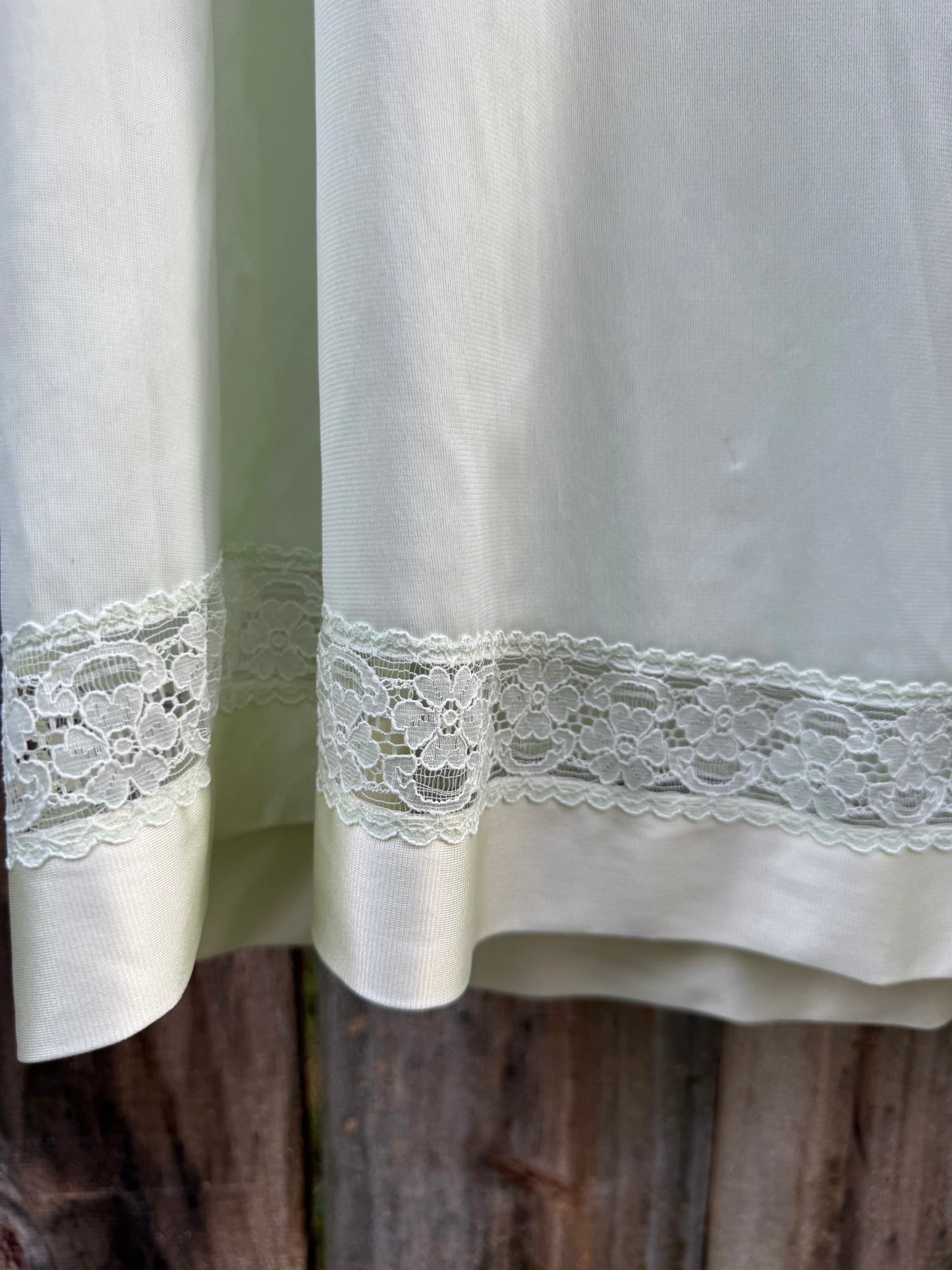 Vintage Mint Green Lace Nylon Nightgown